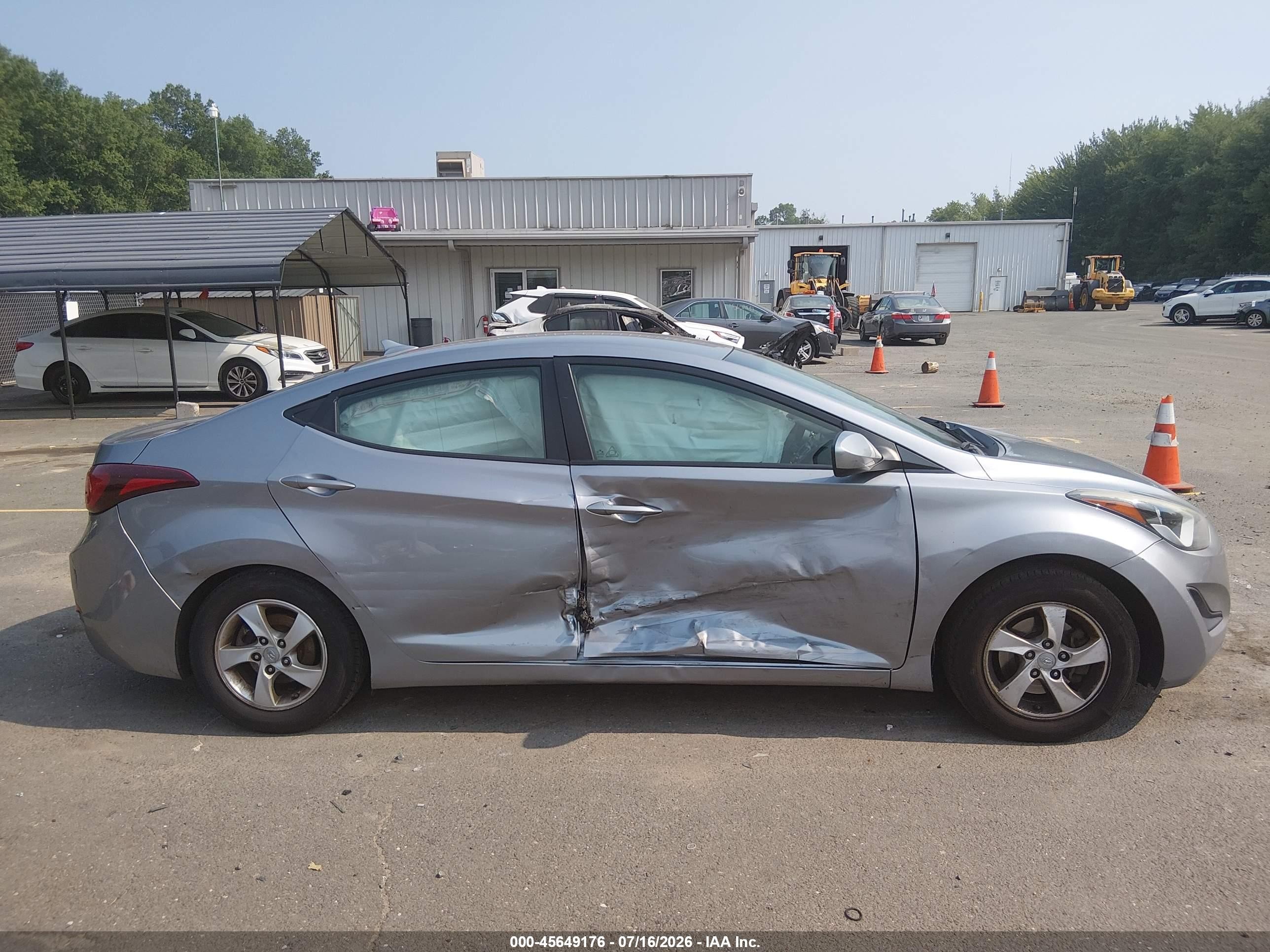 2015 Hyundai Elantra Se Silver vin: 5NPDH4AE9FH595860