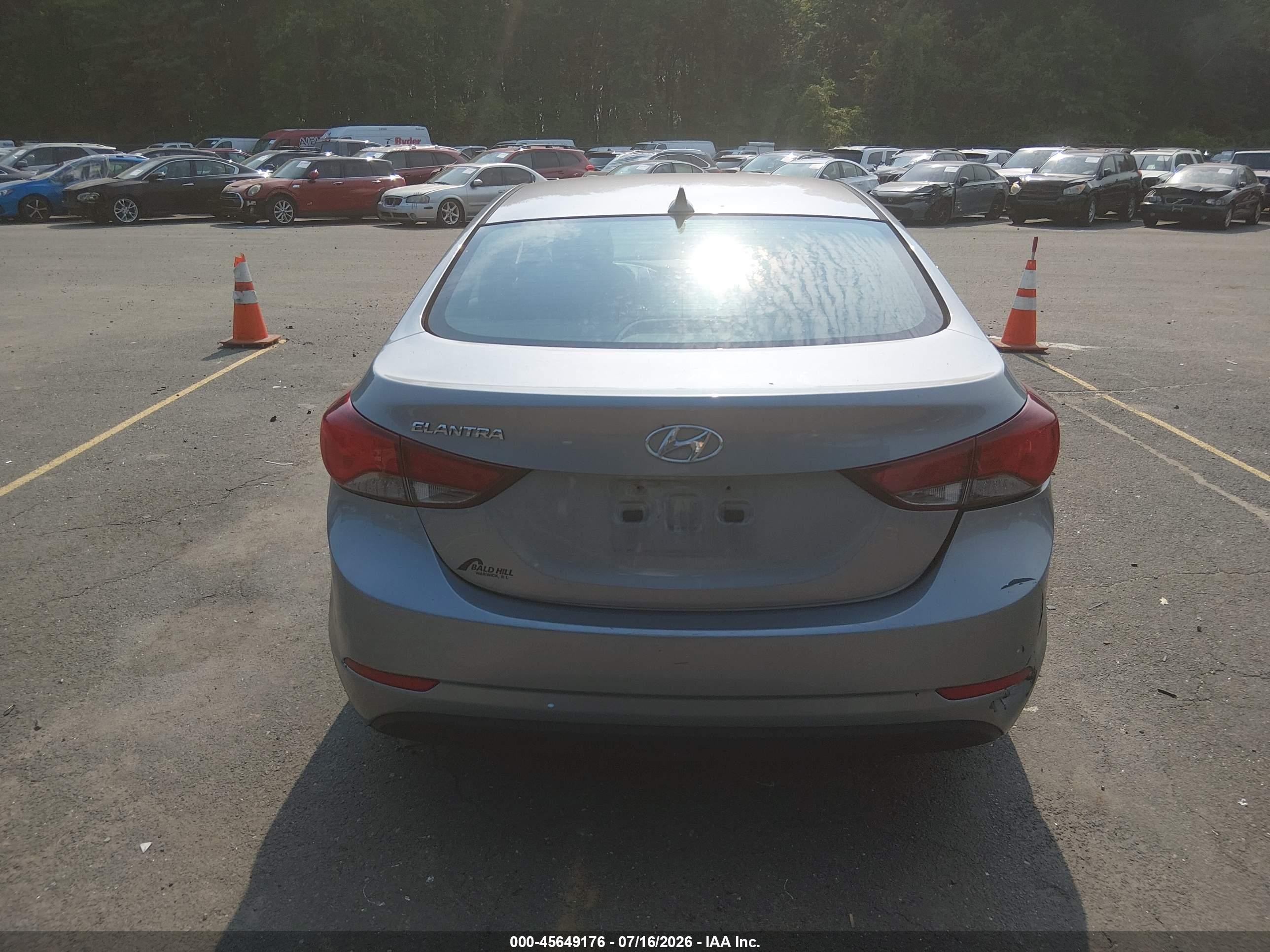 2015 Hyundai Elantra Se Silver vin: 5NPDH4AE9FH595860