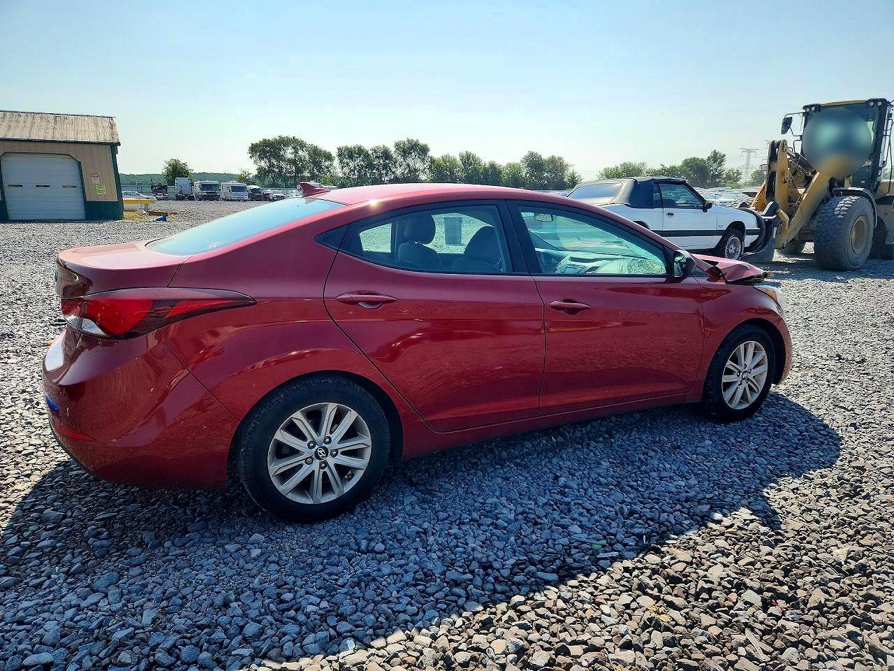 2015 Hyundai Elantra Se Maroon vin: 5NPDH4AE9FH596104