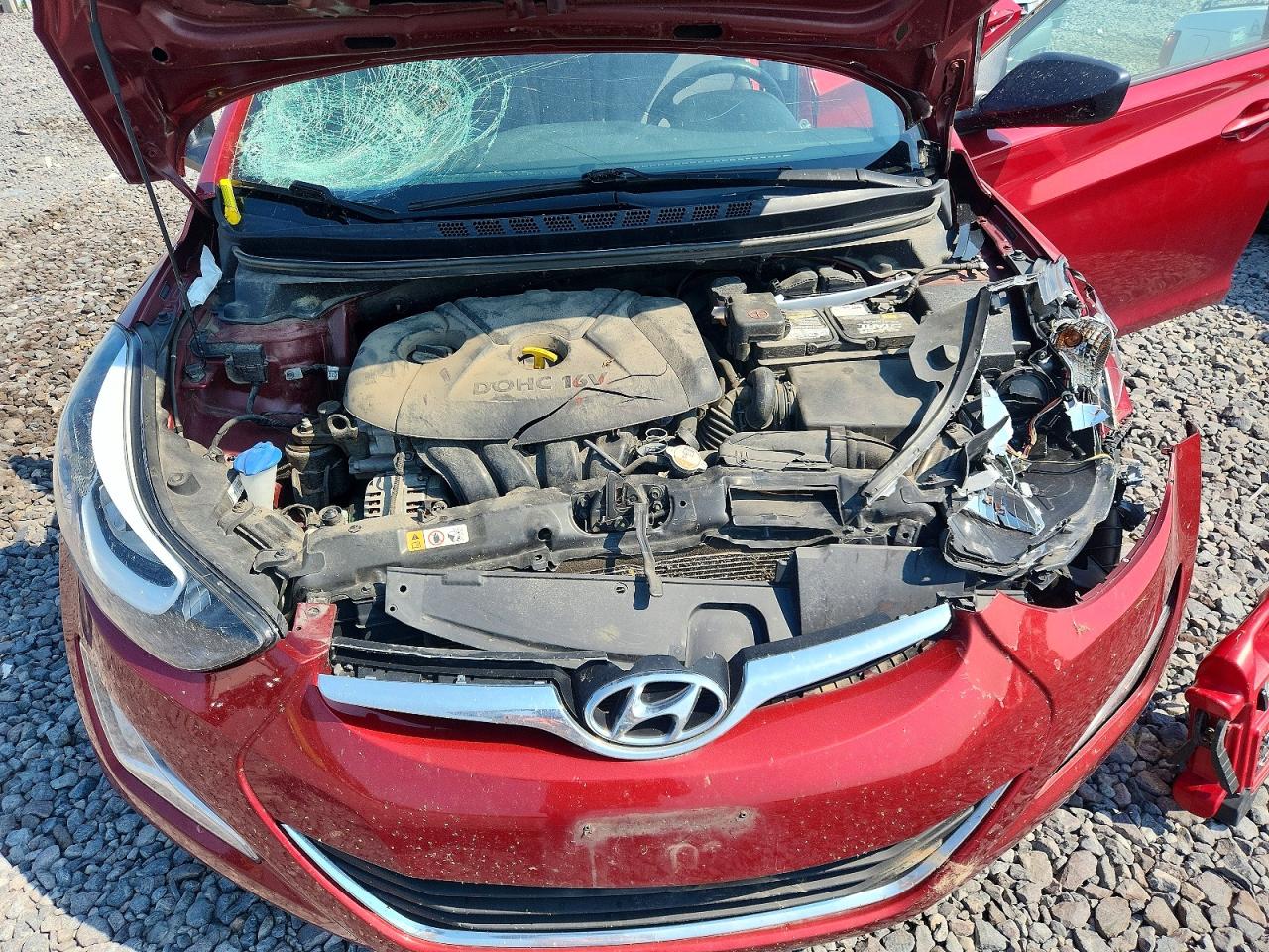 2015 Hyundai Elantra Se Maroon vin: 5NPDH4AE9FH596104