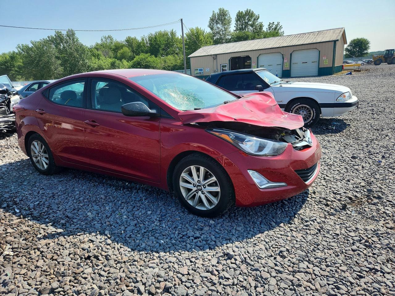 2015 Hyundai Elantra Se Maroon vin: 5NPDH4AE9FH596104