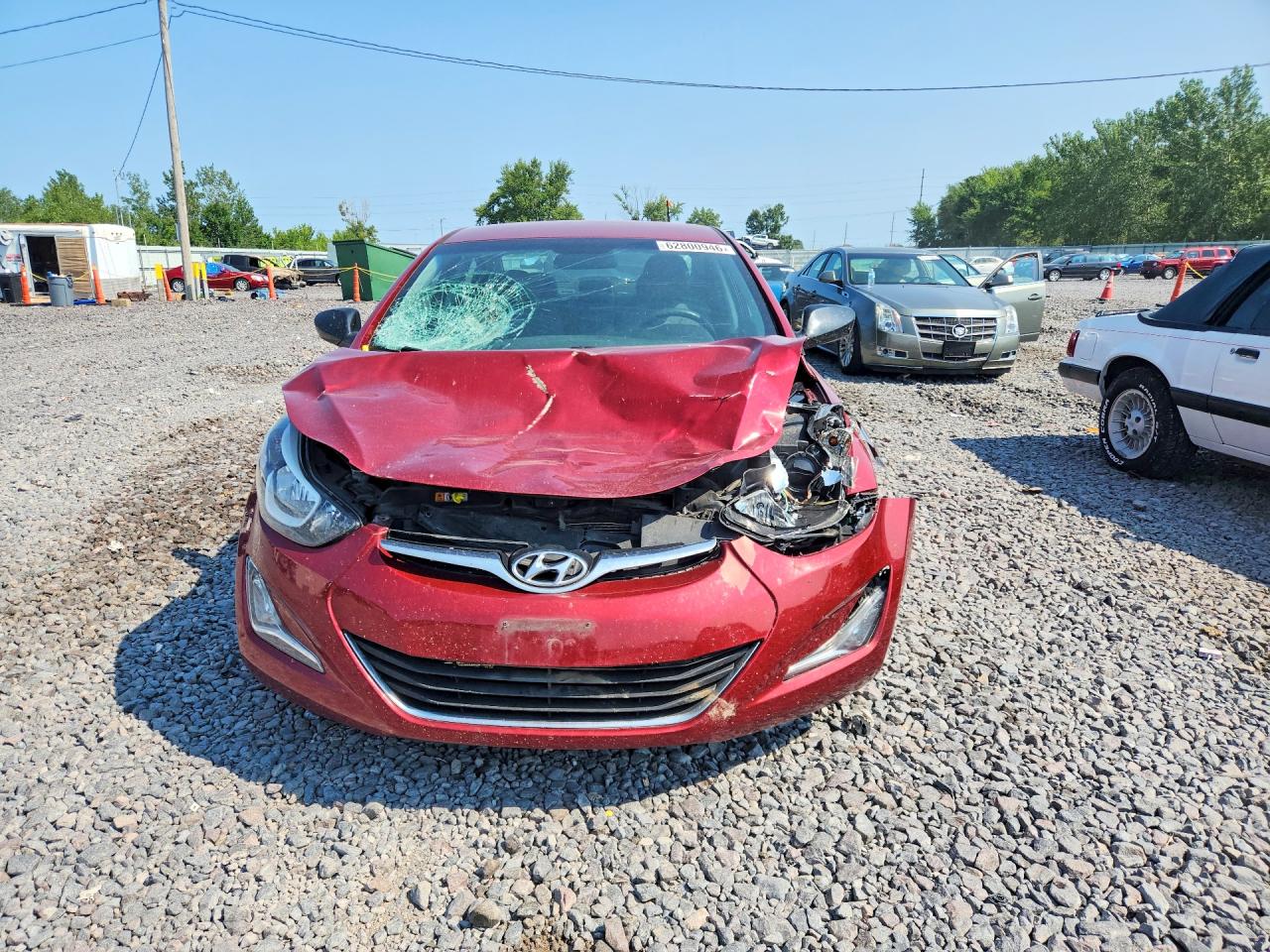 2015 Hyundai Elantra Se Maroon vin: 5NPDH4AE9FH596104