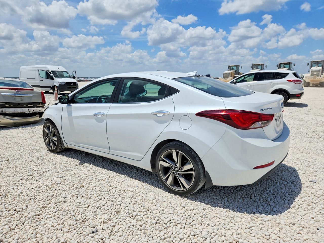 2015 Hyundai Elantra Limited White vin: 5NPDH4AE9FH600765