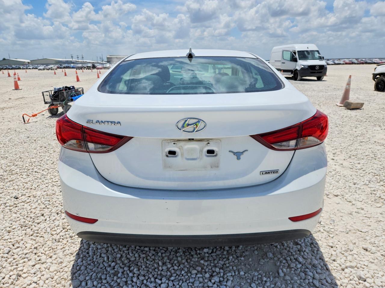 2015 Hyundai Elantra Limited White vin: 5NPDH4AE9FH600765