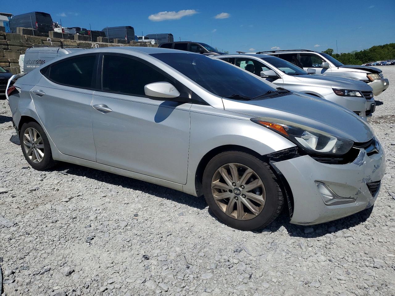 2015 Hyundai Elantra Se Silver vin: 5NPDH4AE9FH603780