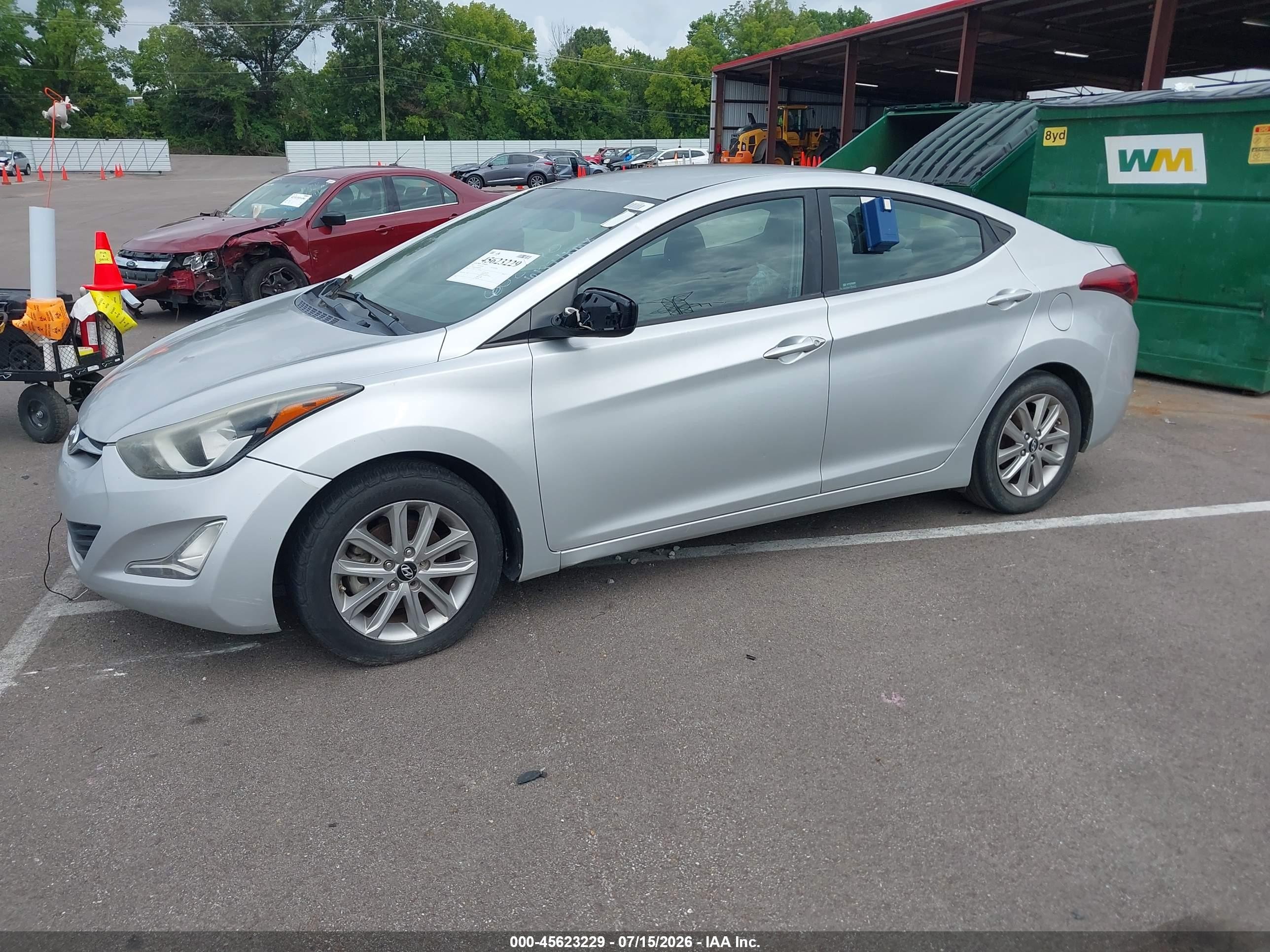 2015 Hyundai Elantra Se Silver vin: 5NPDH4AE9FH608770