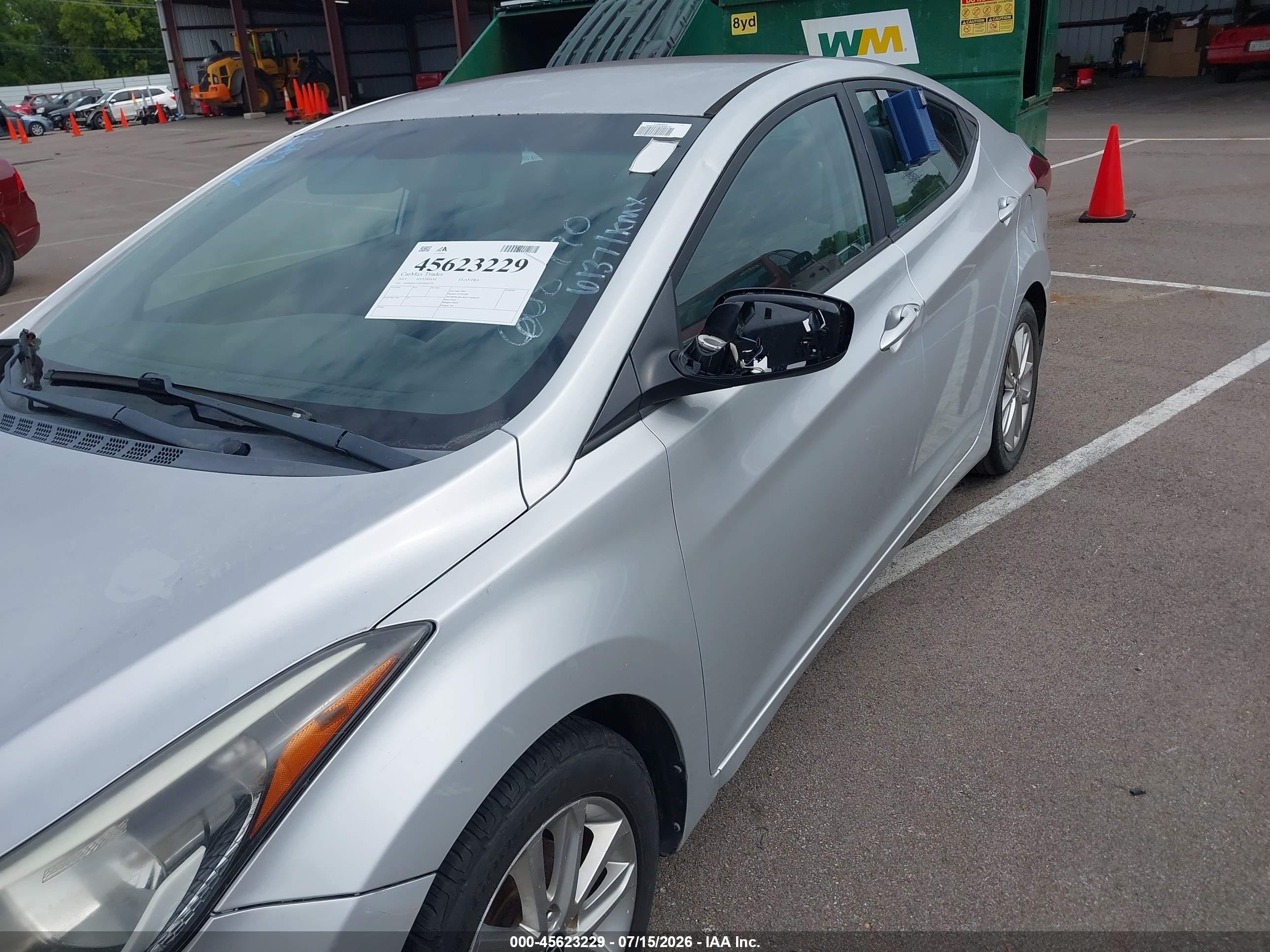 2015 Hyundai Elantra Se Silver vin: 5NPDH4AE9FH608770