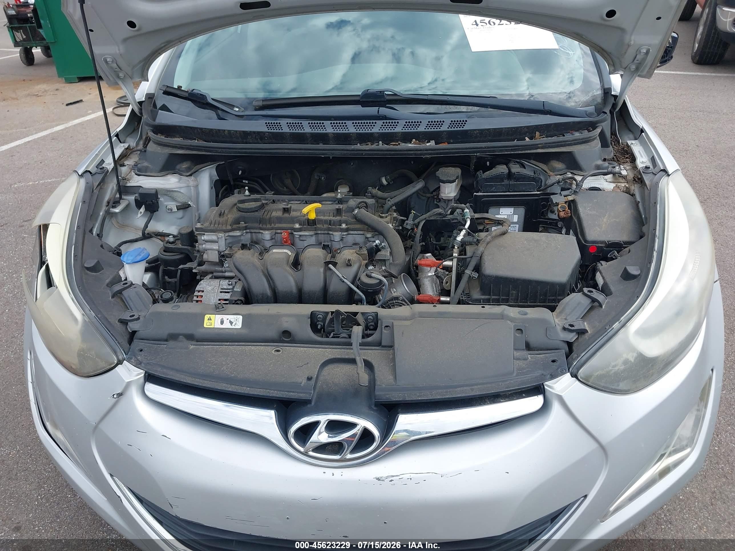 2015 Hyundai Elantra Se Silver vin: 5NPDH4AE9FH608770
