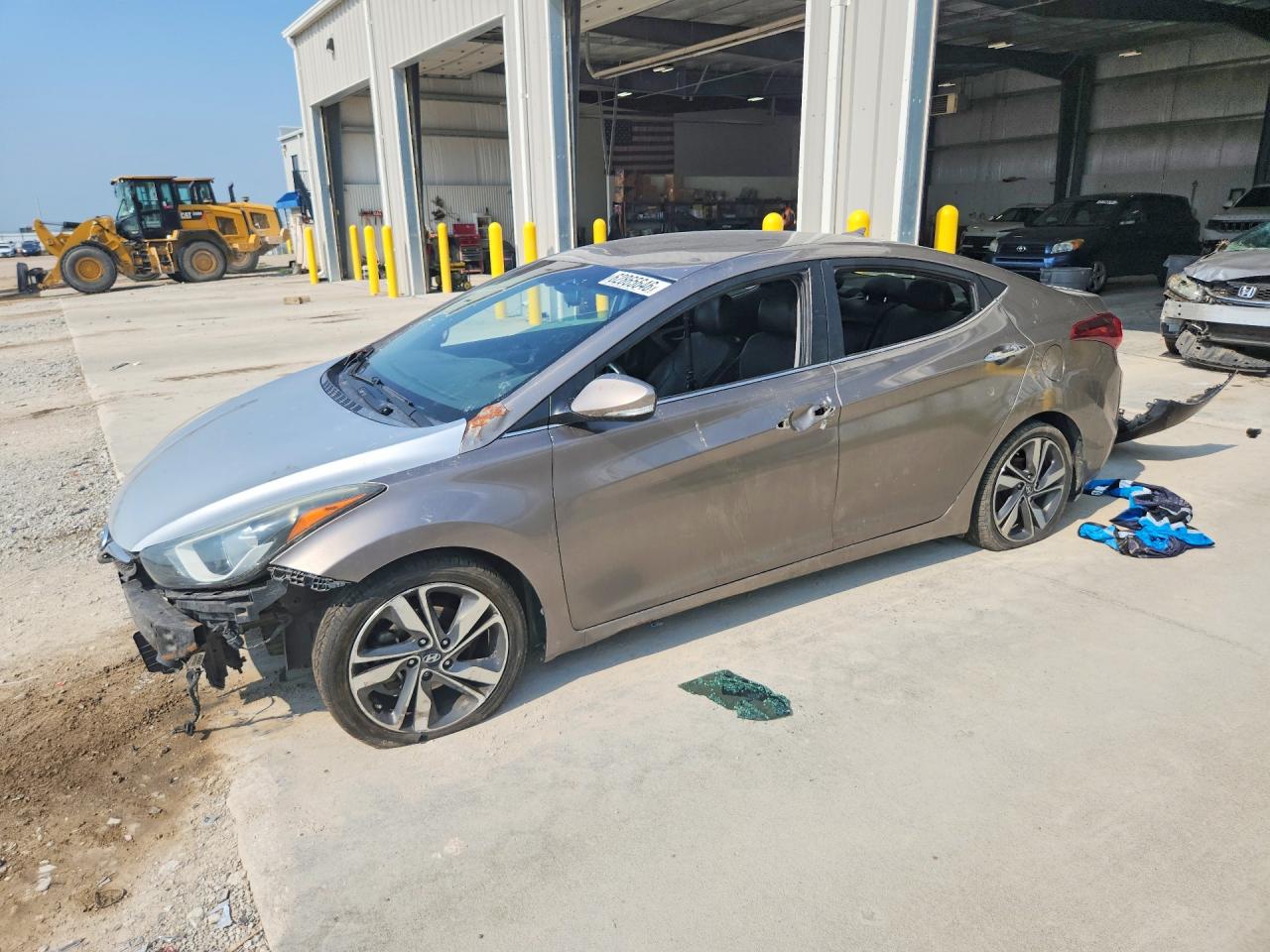 2015 Hyundai Elantra Brown vin: 5NPDH4AE9FH614245
