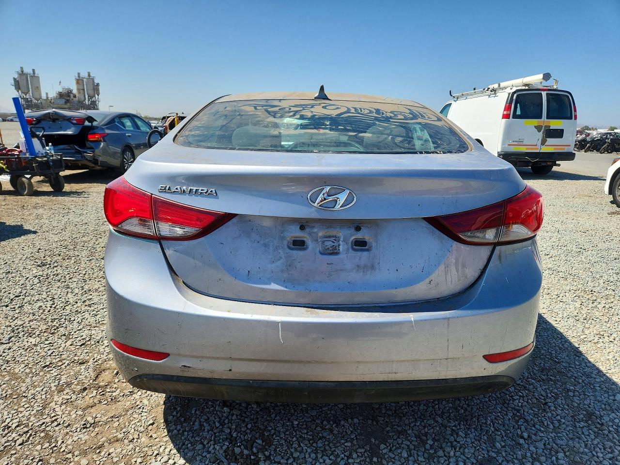 2015 Hyundai Elantra Se Gray vin: 5NPDH4AE9FH614648