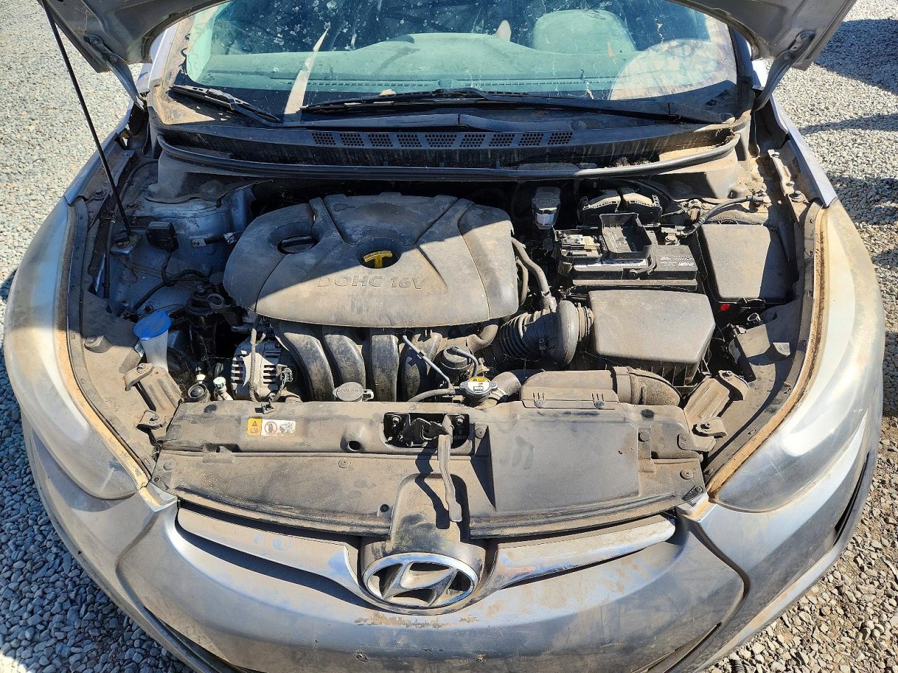 2015 Hyundai Elantra Se Gray vin: 5NPDH4AE9FH614648