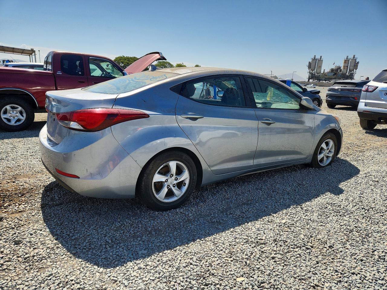 2015 Hyundai Elantra Se Gray vin: 5NPDH4AE9FH614648
