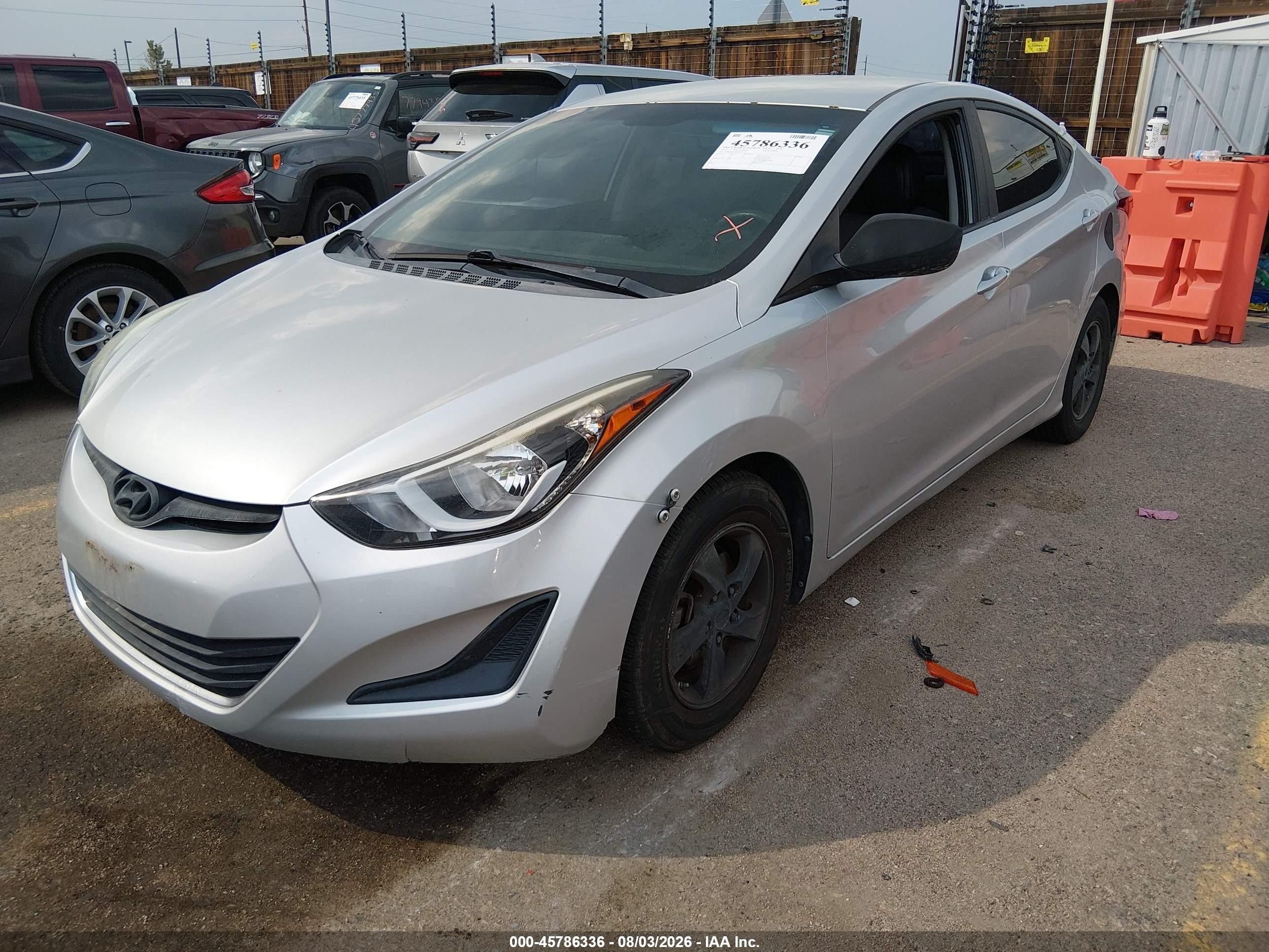 2015 Hyundai Elantra Se Серебряный vin: 5NPDH4AE9FH614777