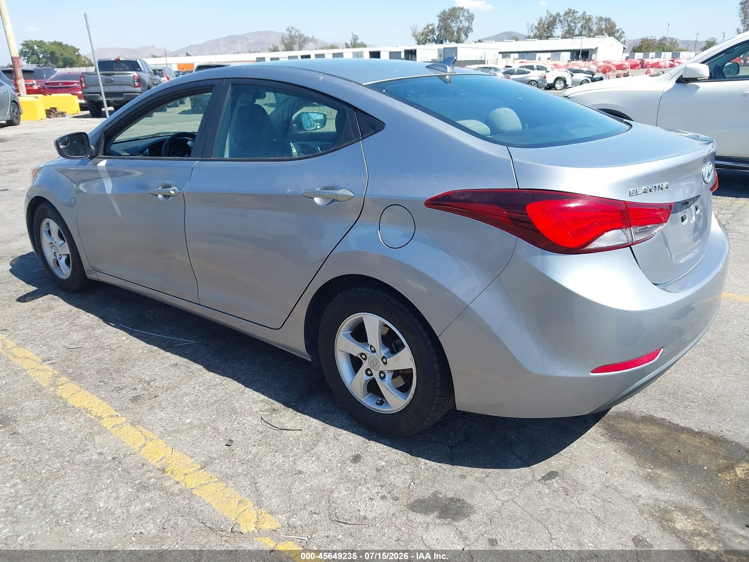2015 Hyundai Elantra Se Silver vin: 5NPDH4AE9FH614990