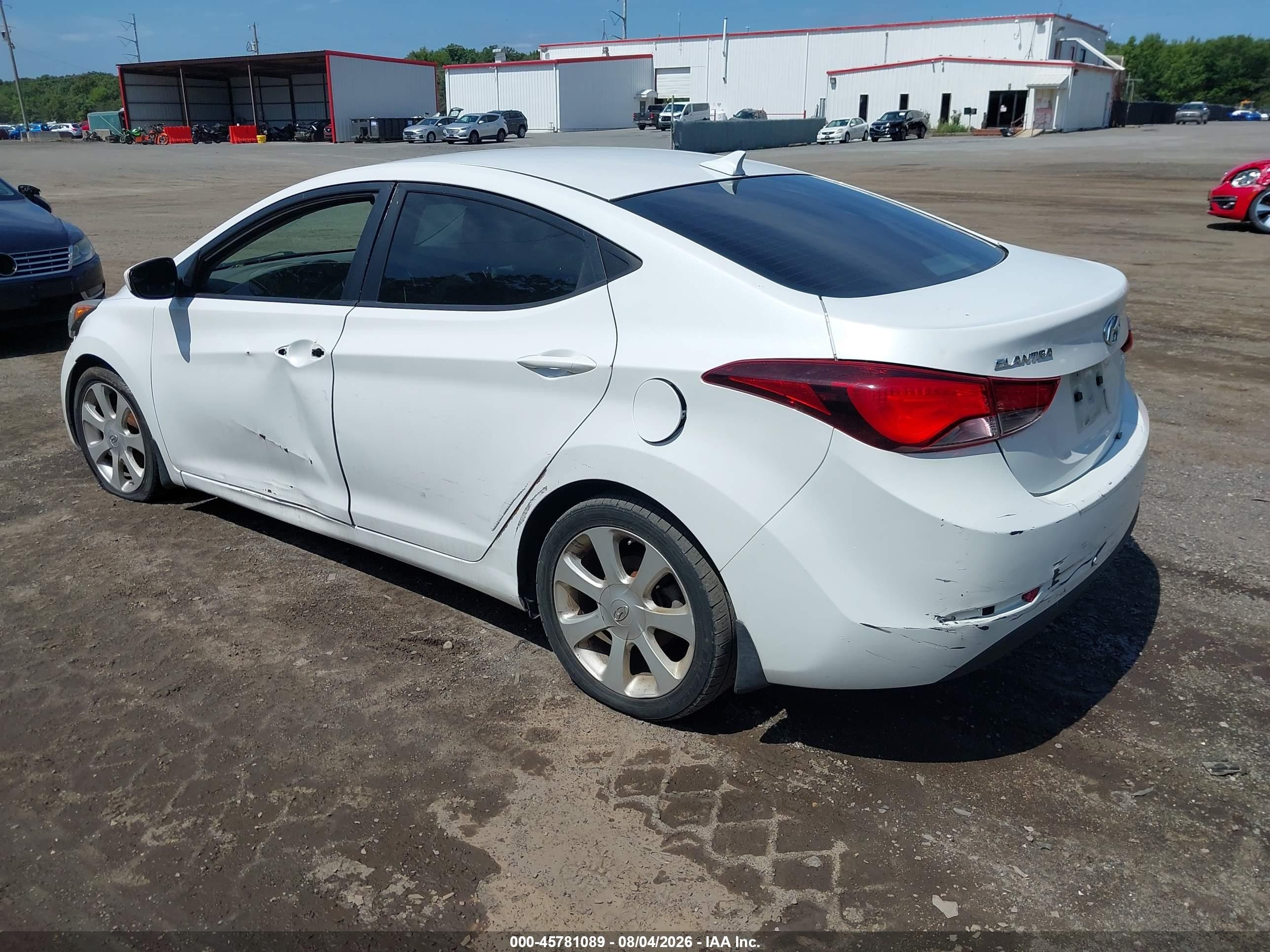 2015 Hyundai Elantra Se White vin: 5NPDH4AE9FH620028