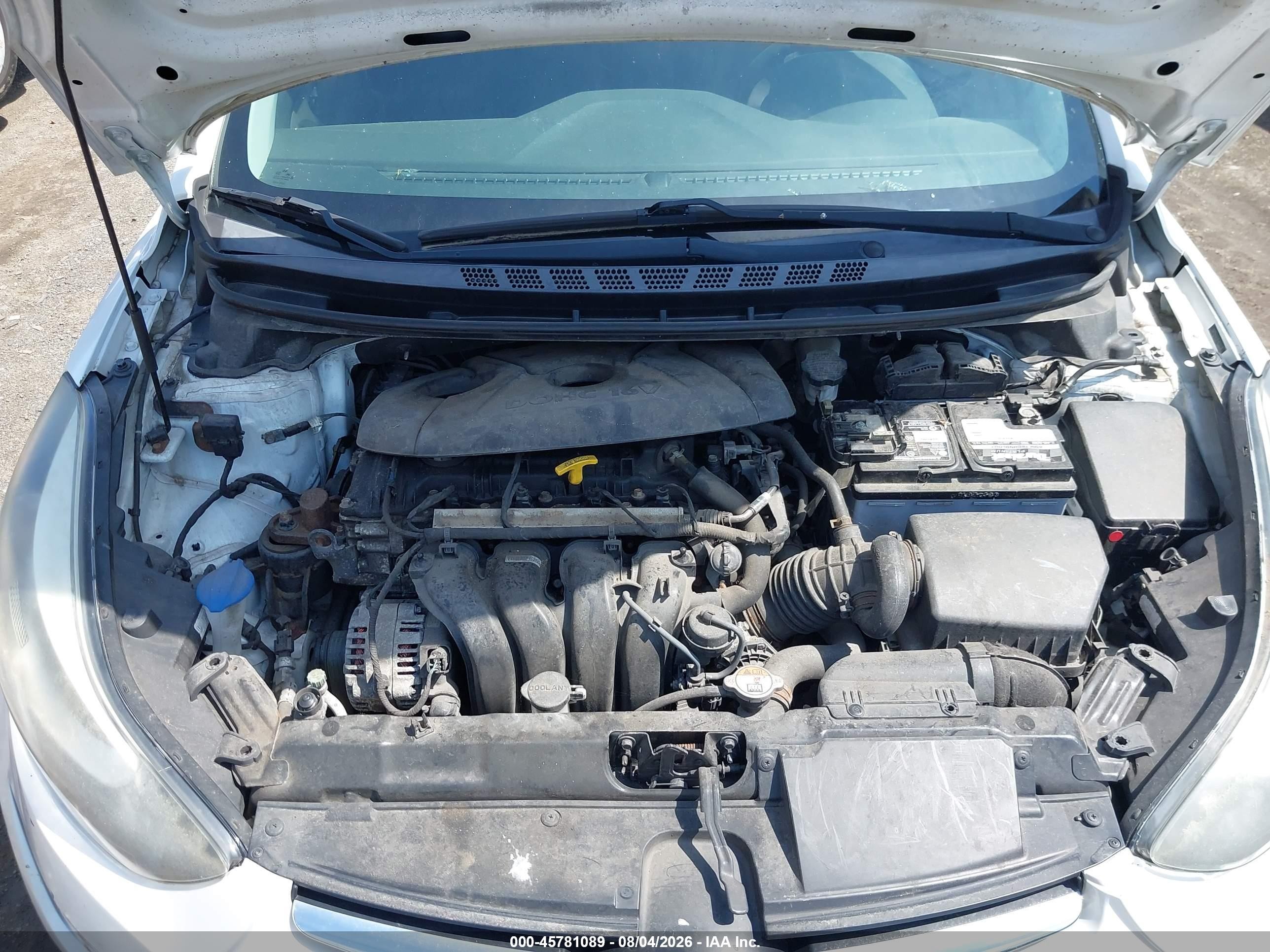 2015 Hyundai Elantra Se White vin: 5NPDH4AE9FH620028