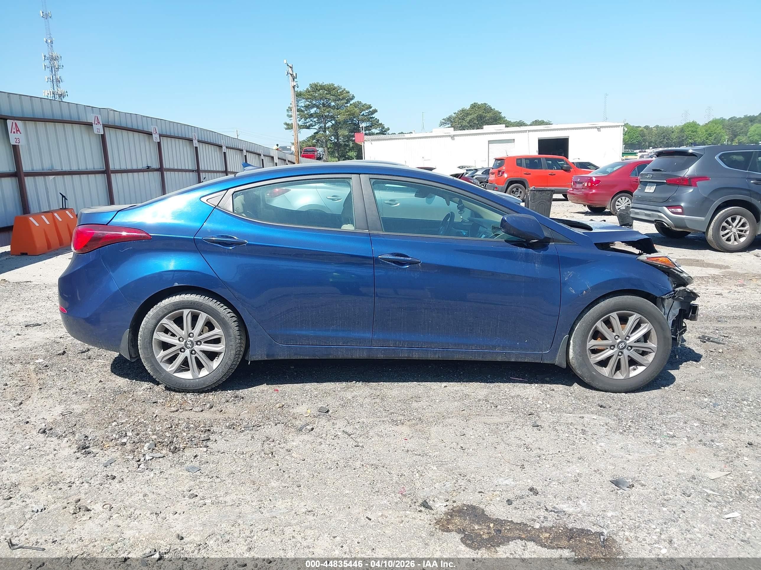 2015 Hyundai Elantra Se Синий vin: 5NPDH4AE9FH621003