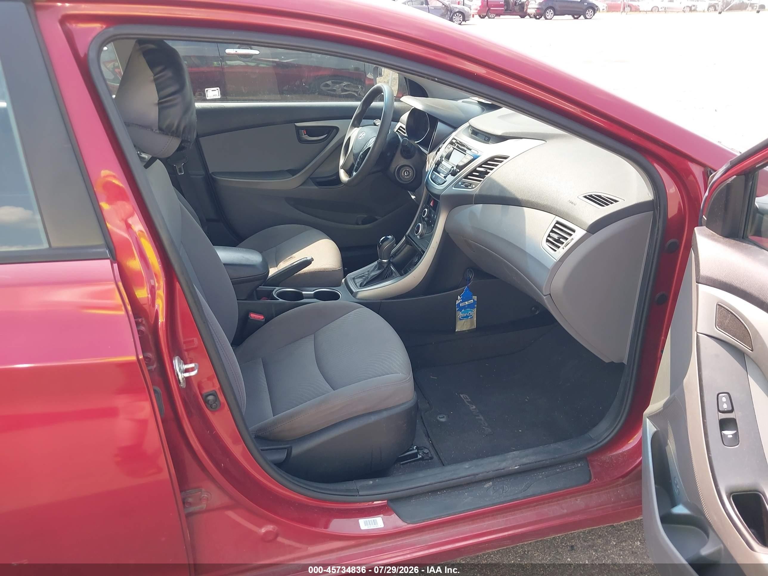 2015 Hyundai Elantra Se Red vin: 5NPDH4AE9FH621650