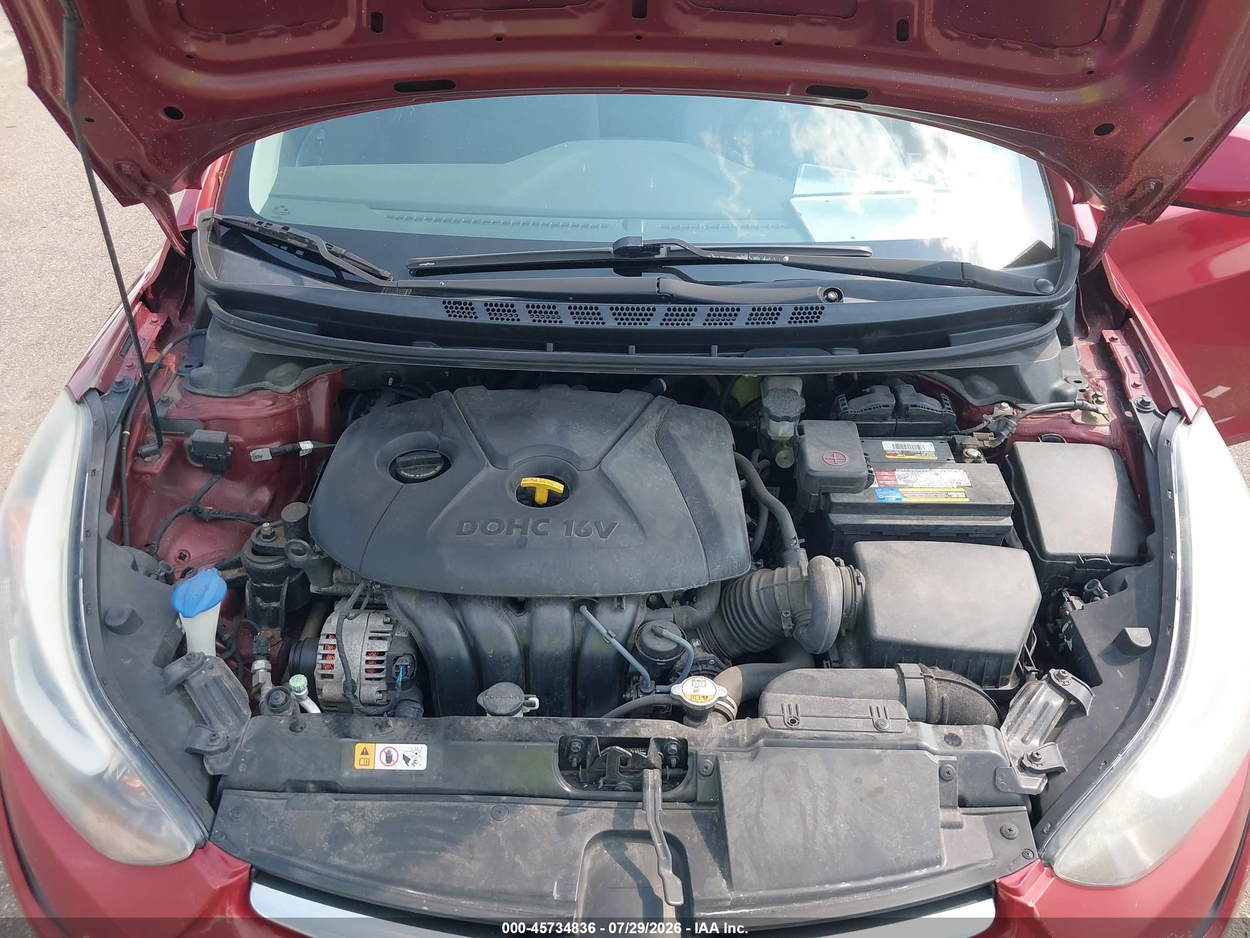 2015 Hyundai Elantra Se Red vin: 5NPDH4AE9FH621650