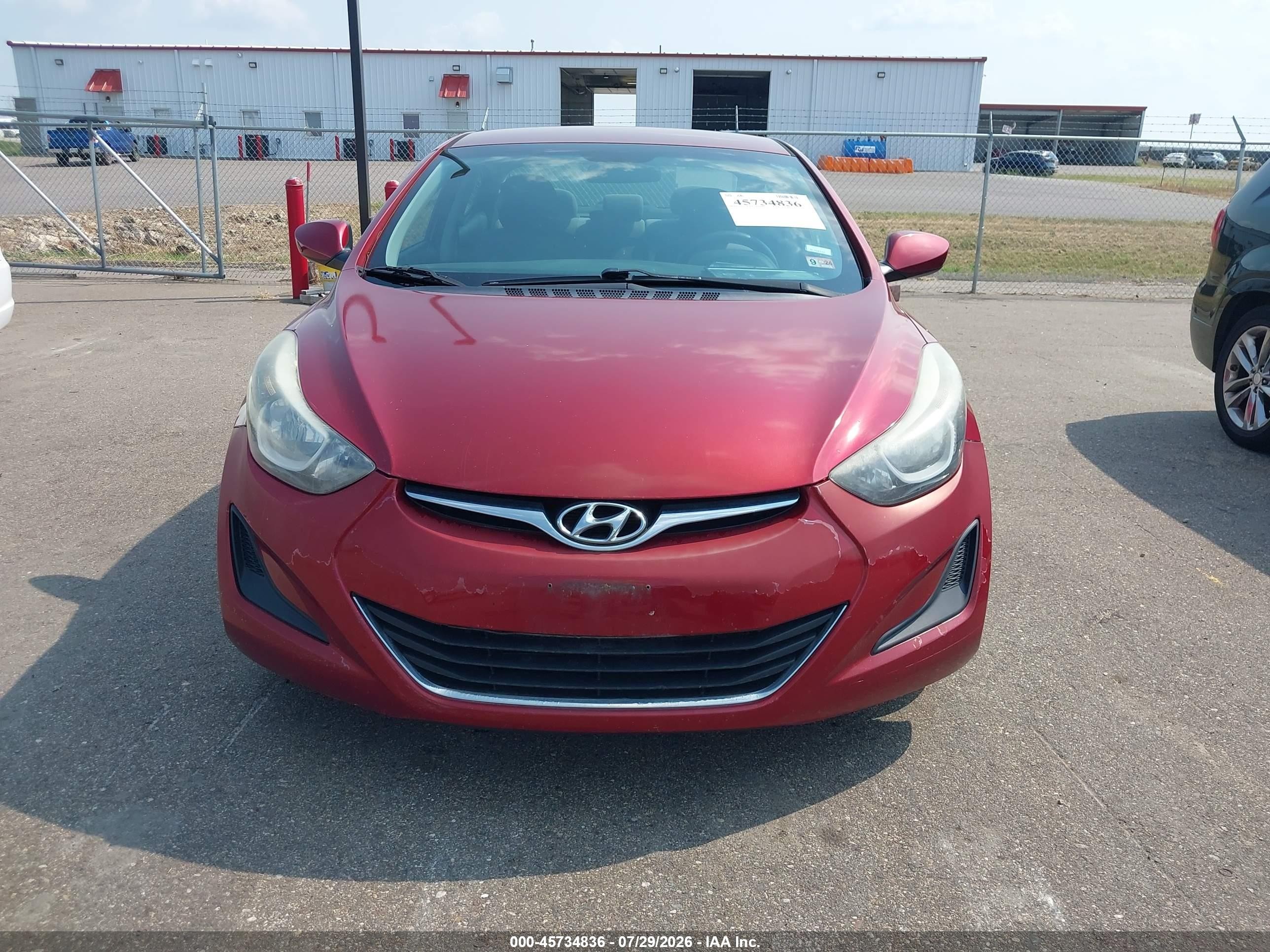 2015 Hyundai Elantra Se Red vin: 5NPDH4AE9FH621650