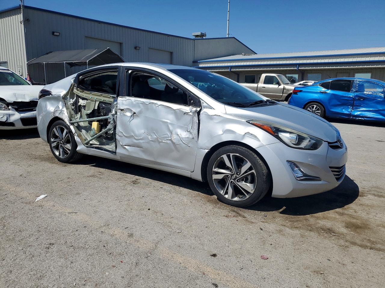 2015 Hyundai Elantra Limited Silver vin: 5NPDH4AE9FH629232
