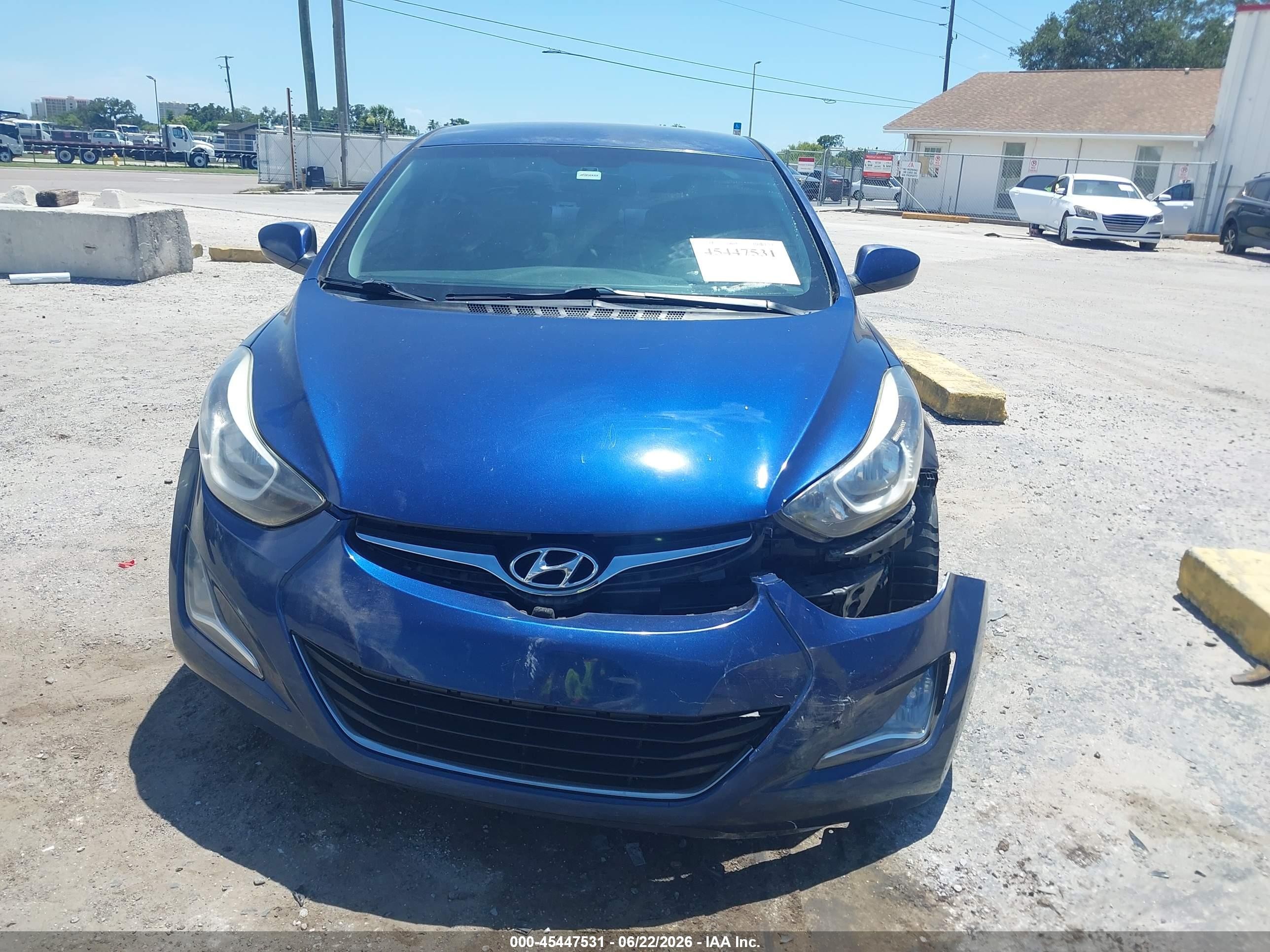 2015 Hyundai Elantra Se Синий vin: 5NPDH4AE9FH630591