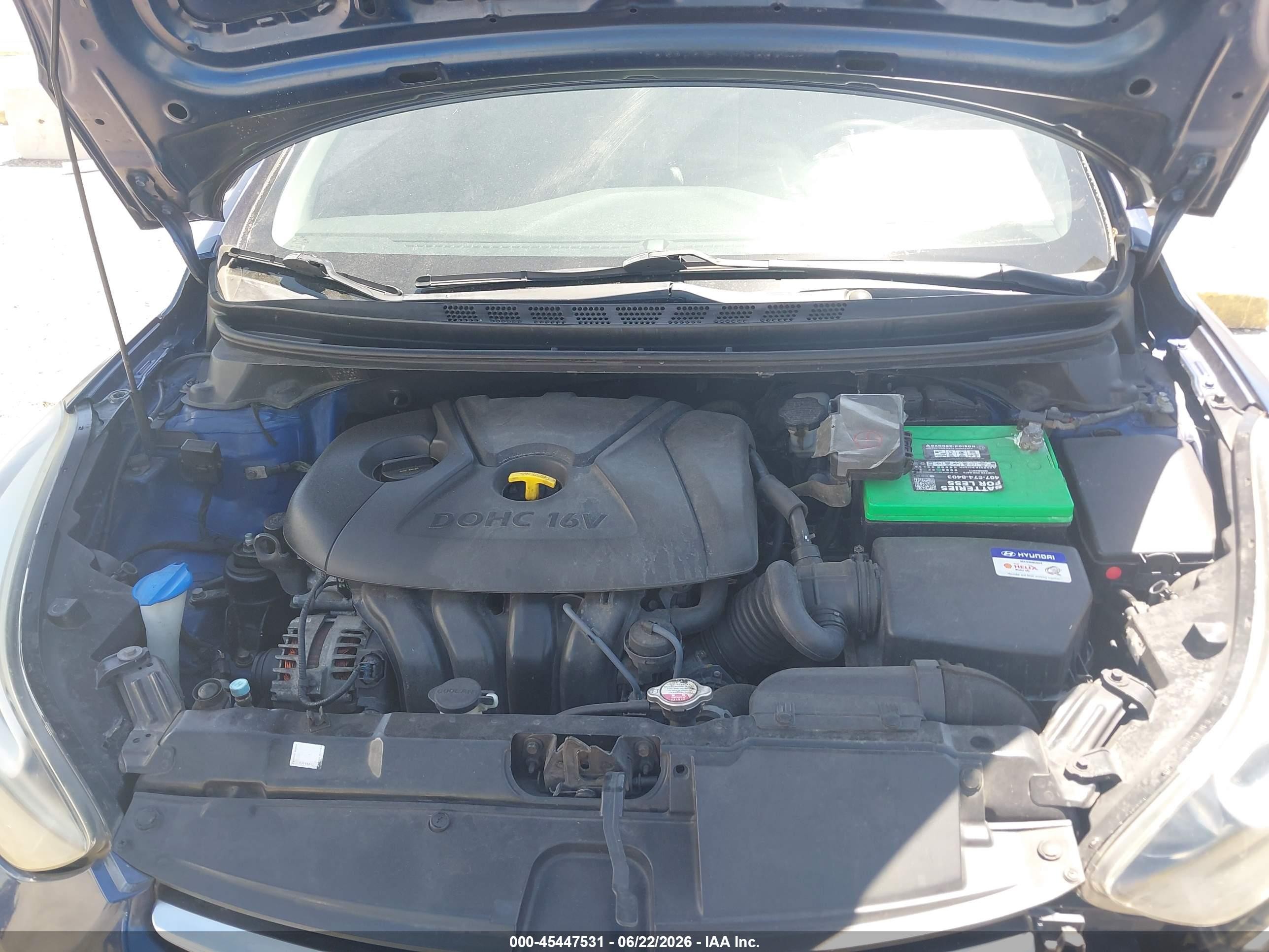 2015 Hyundai Elantra Se Синий vin: 5NPDH4AE9FH630591