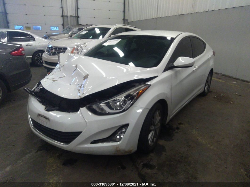 2015 Hyundai Elantra Se Белый vin: 5NPDH4AE9FH636651