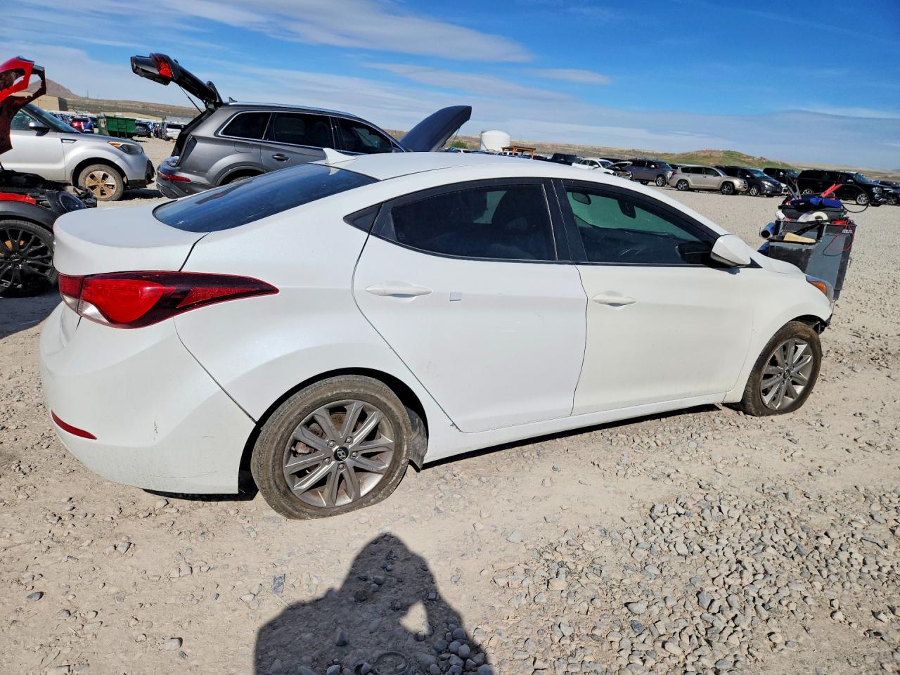 2015 Hyundai Elantra Se Белый vin: 5NPDH4AE9FH636651