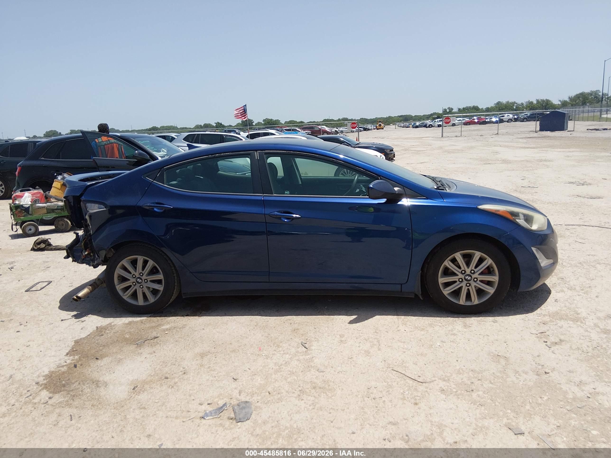2015 Hyundai Elantra Se Синий vin: 5NPDH4AE9FH639226