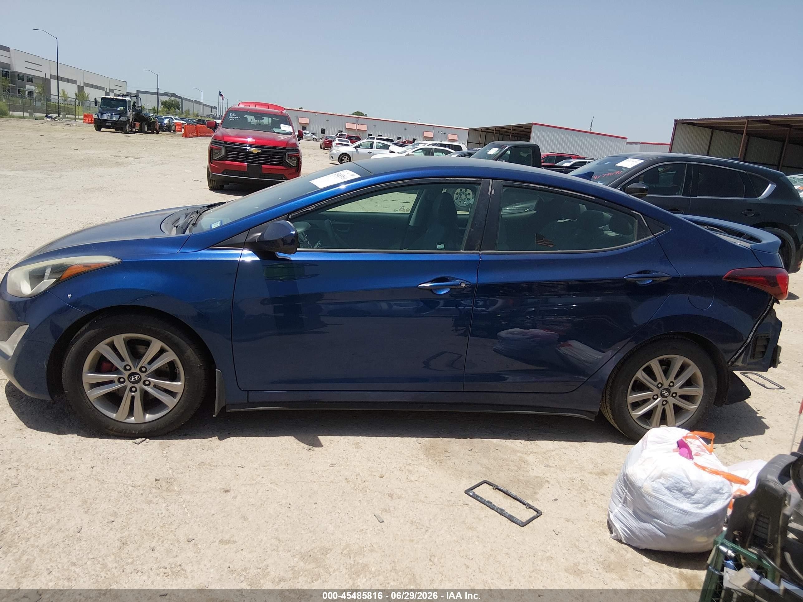 2015 Hyundai Elantra Se Синий vin: 5NPDH4AE9FH639226