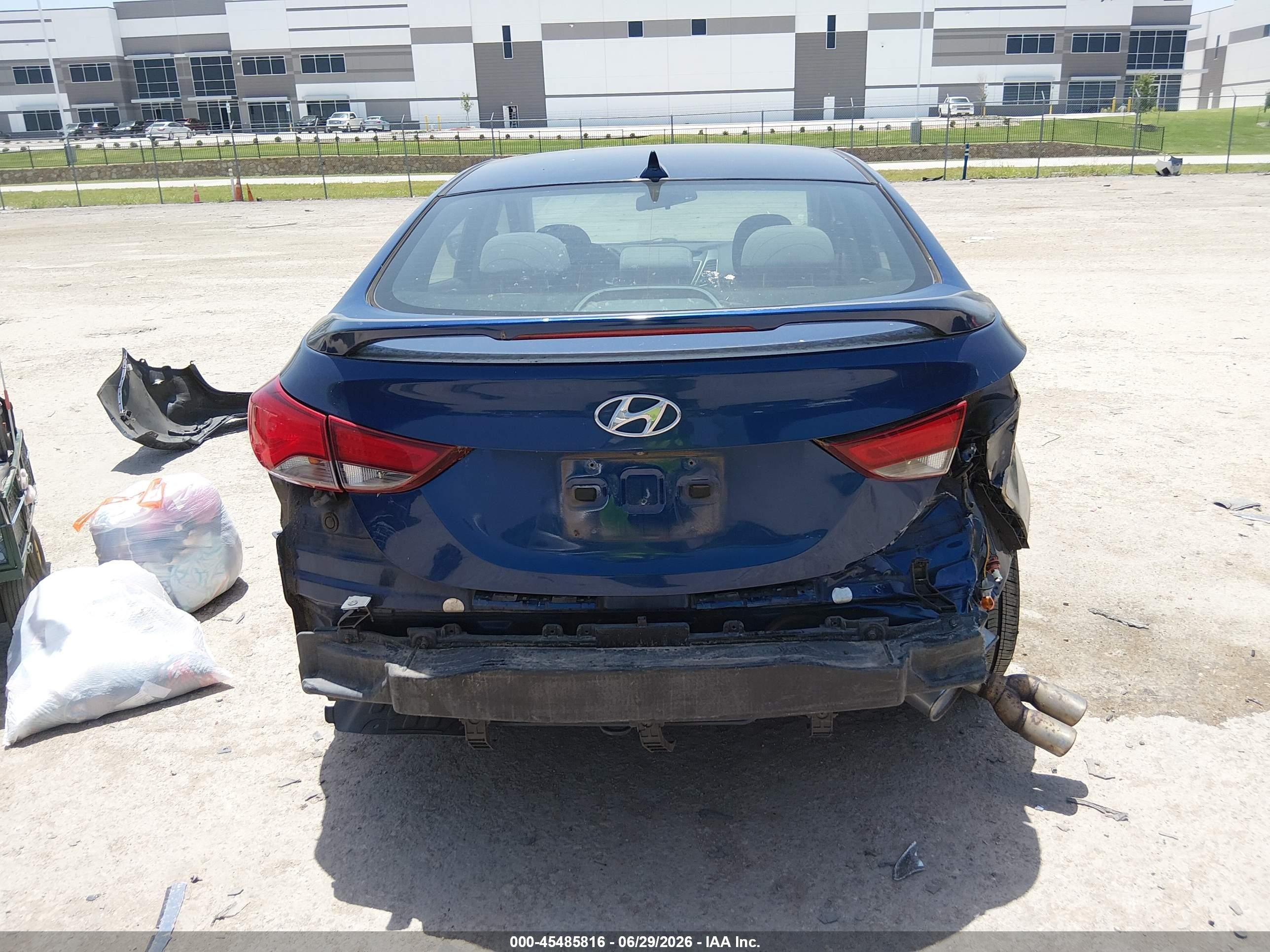 2015 Hyundai Elantra Se Синий vin: 5NPDH4AE9FH639226