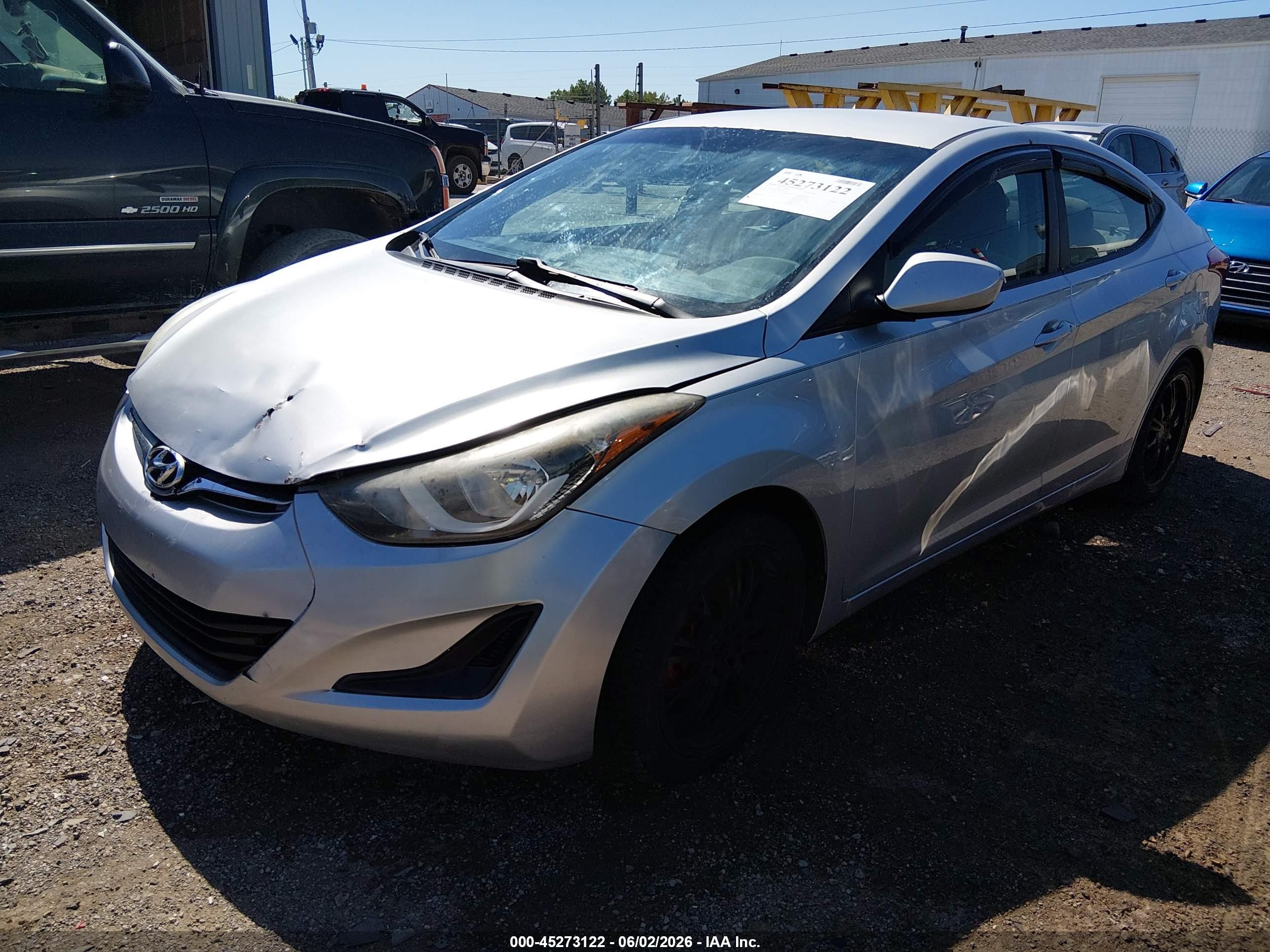 2015 Hyundai Elantra Se Silver vin: 5NPDH4AE9FH648587