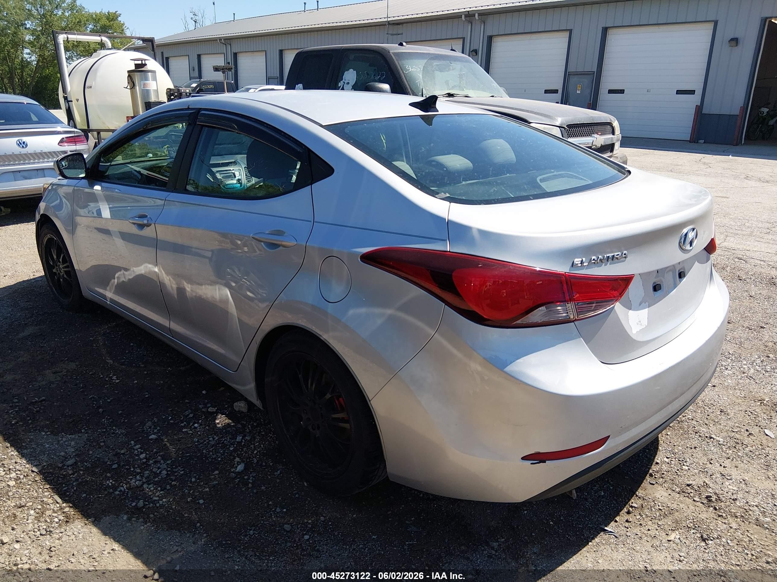 2015 Hyundai Elantra Se Silver vin: 5NPDH4AE9FH648587