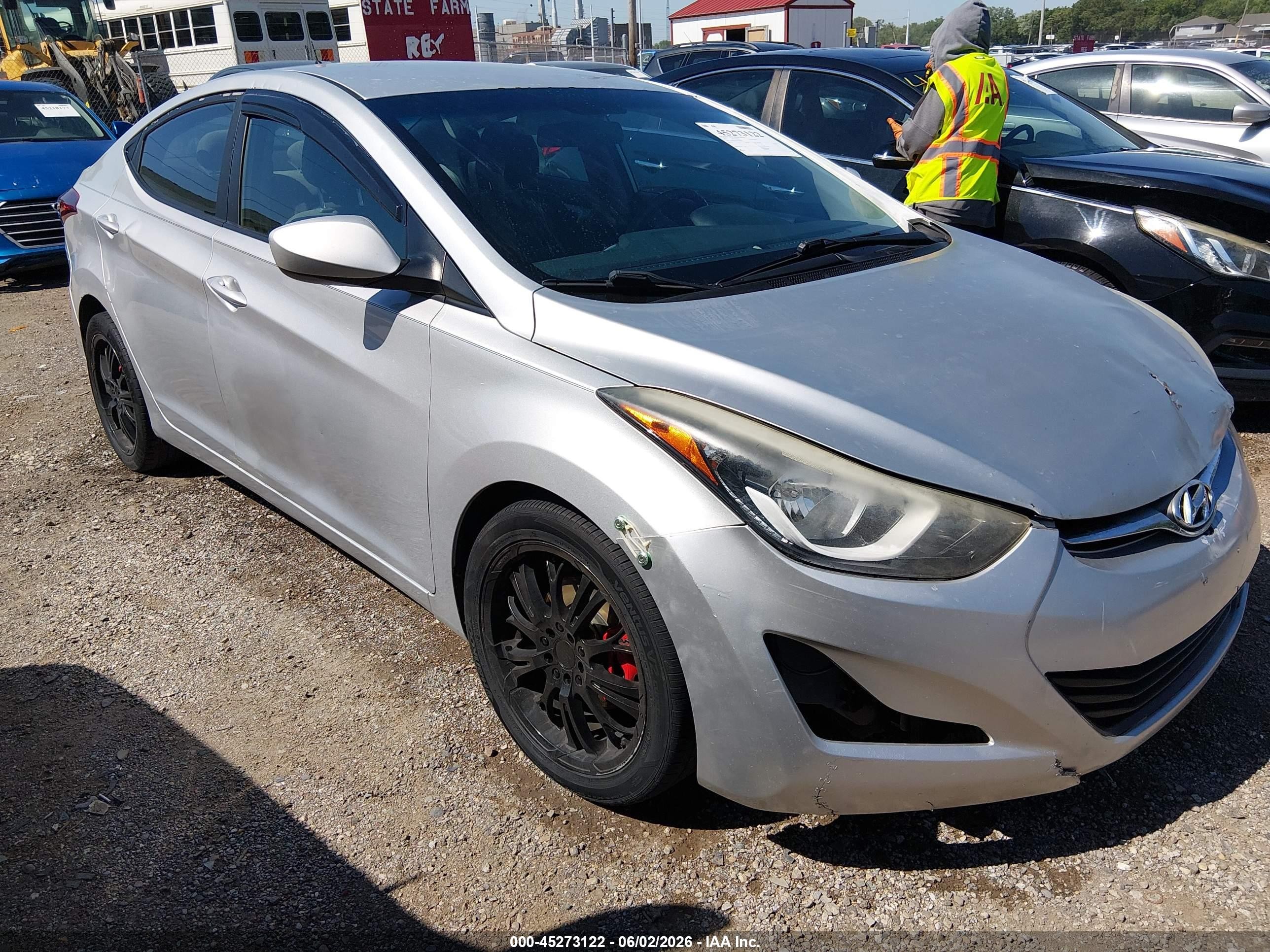 2015 Hyundai Elantra Se Silver vin: 5NPDH4AE9FH648587