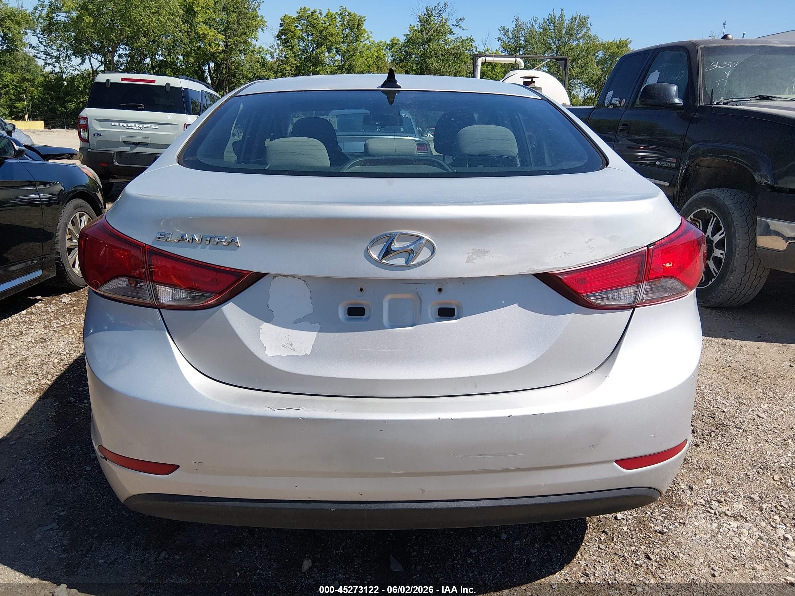 2015 Hyundai Elantra Se Silver vin: 5NPDH4AE9FH648587