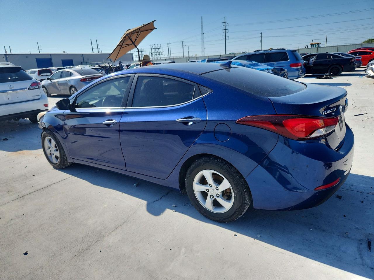 2015 Hyundai Elantra Se Синий vin: 5NPDH4AE9FH649805