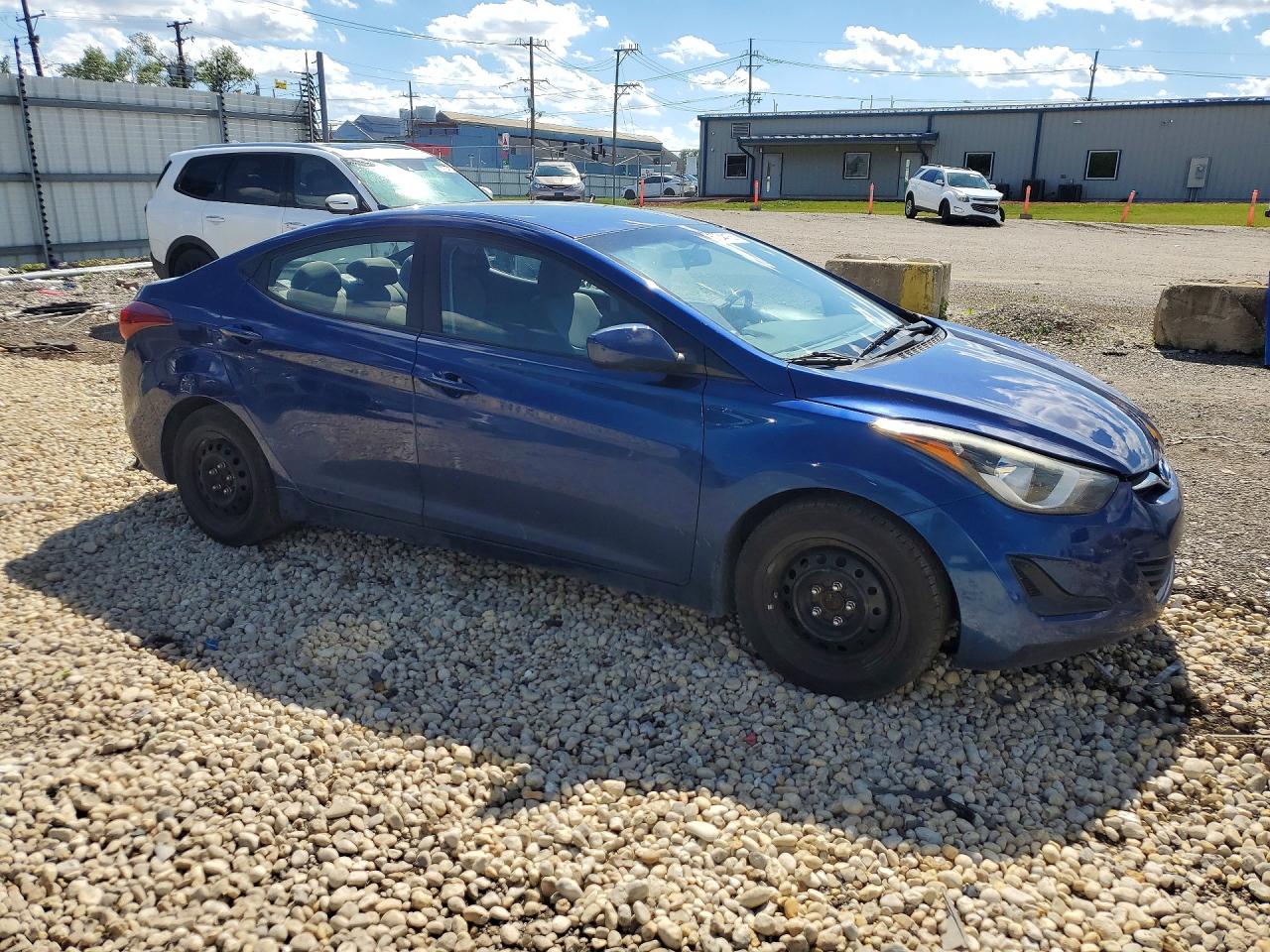 2016 Hyundai Elantra Se Blue vin: 5NPDH4AE9GH705453