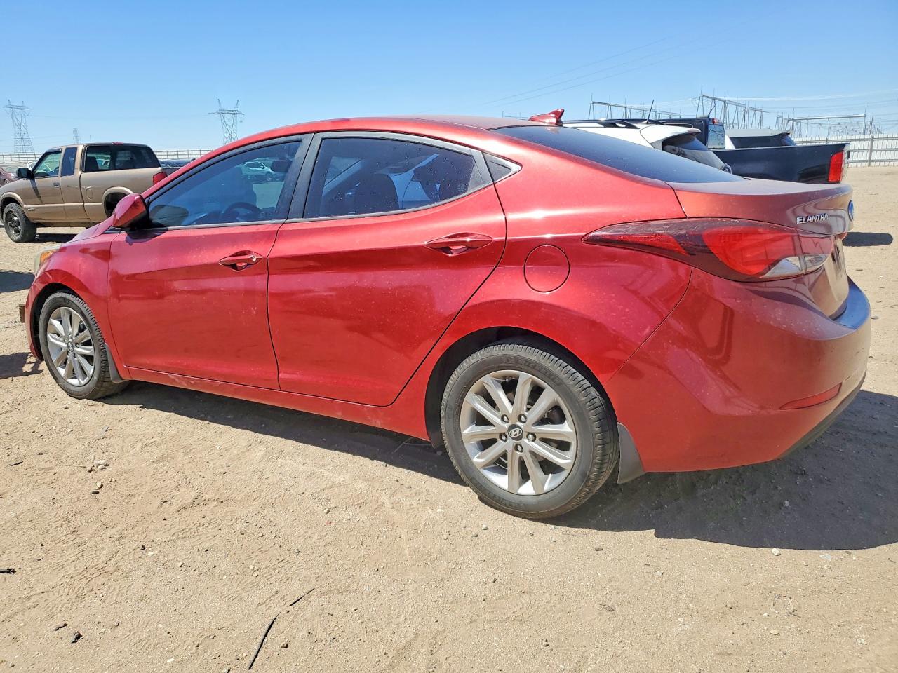 2016 Hyundai Elantra Se Red vin: 5NPDH4AE9GH732930