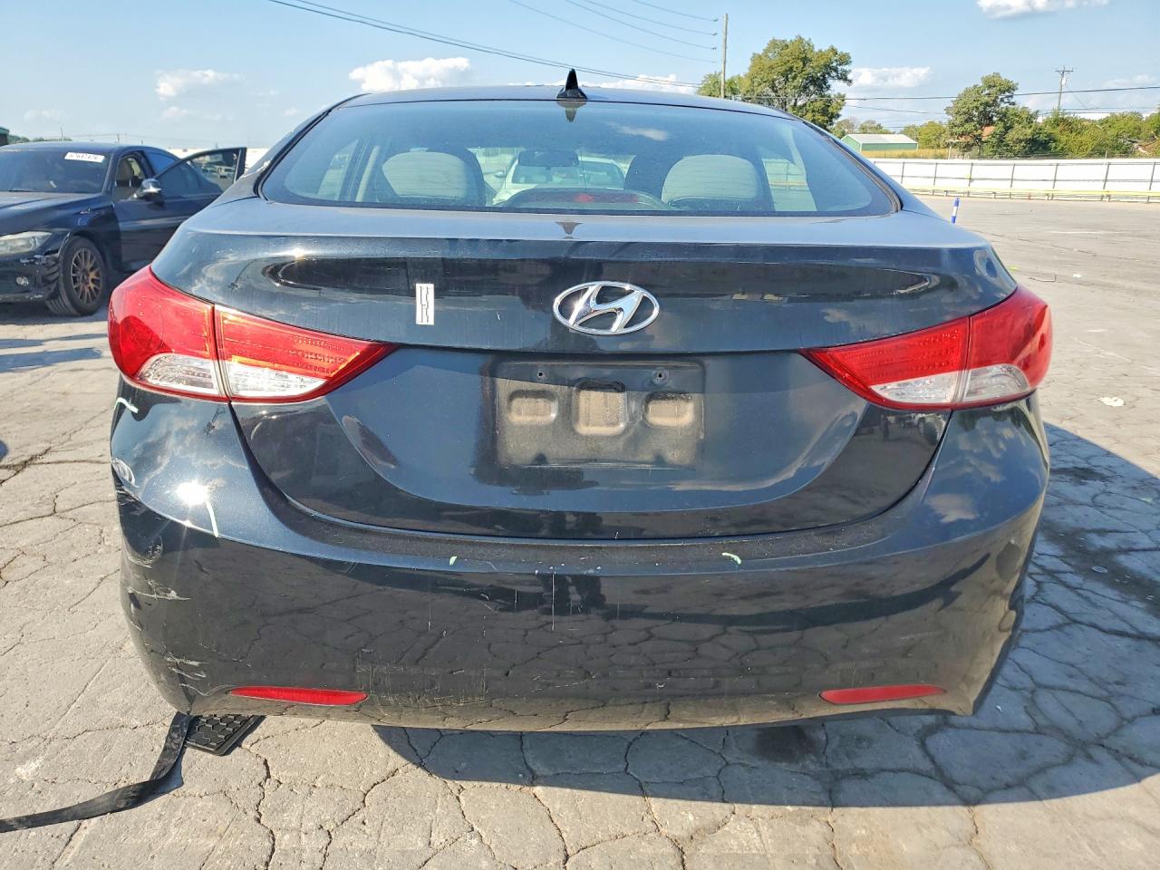 2011 Hyundai Elantra Gls Black vin: 5NPDH4AEXBH012142
