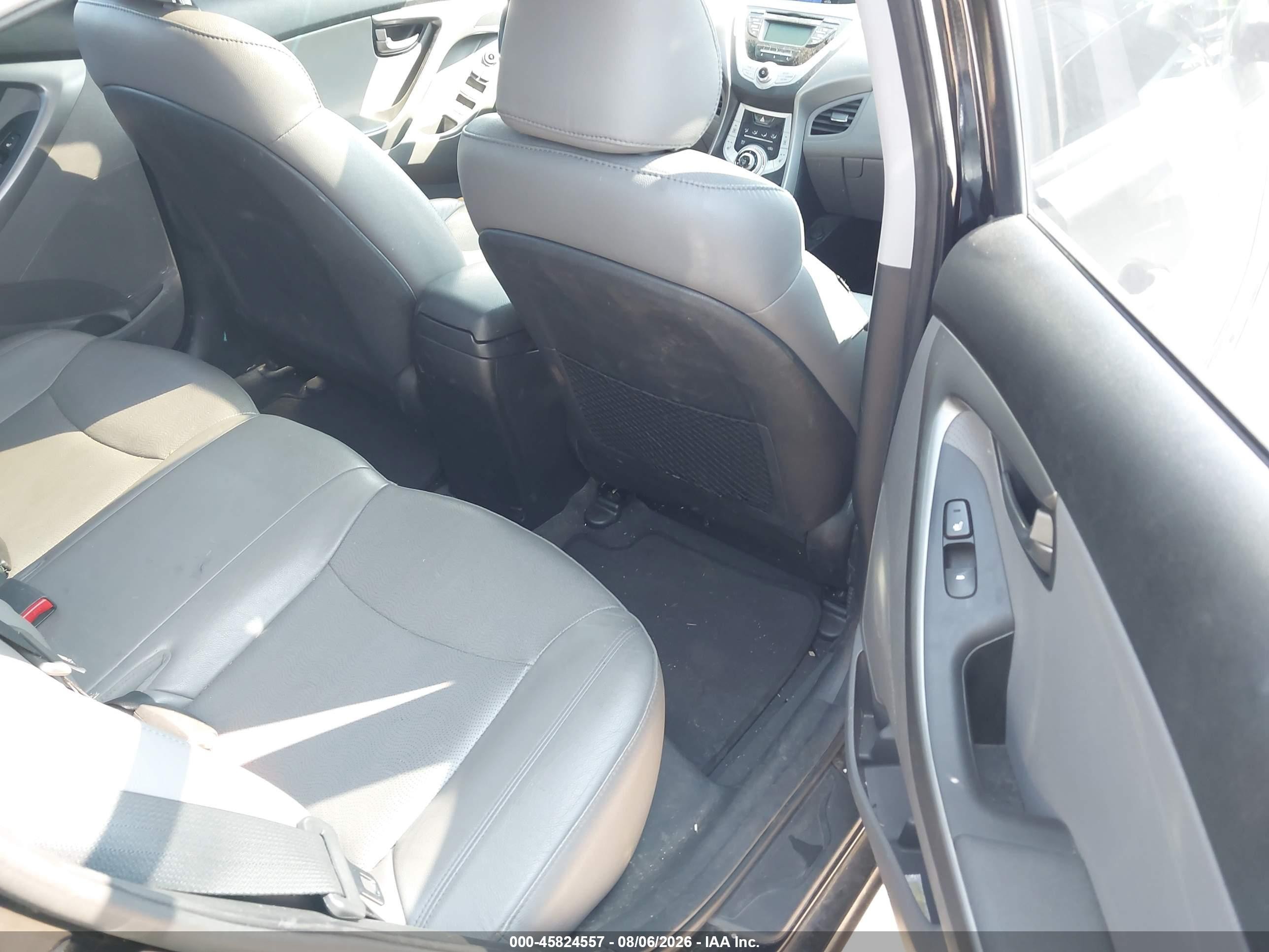 2011 Hyundai Elantra Limited Black vin: 5NPDH4AEXBH021908