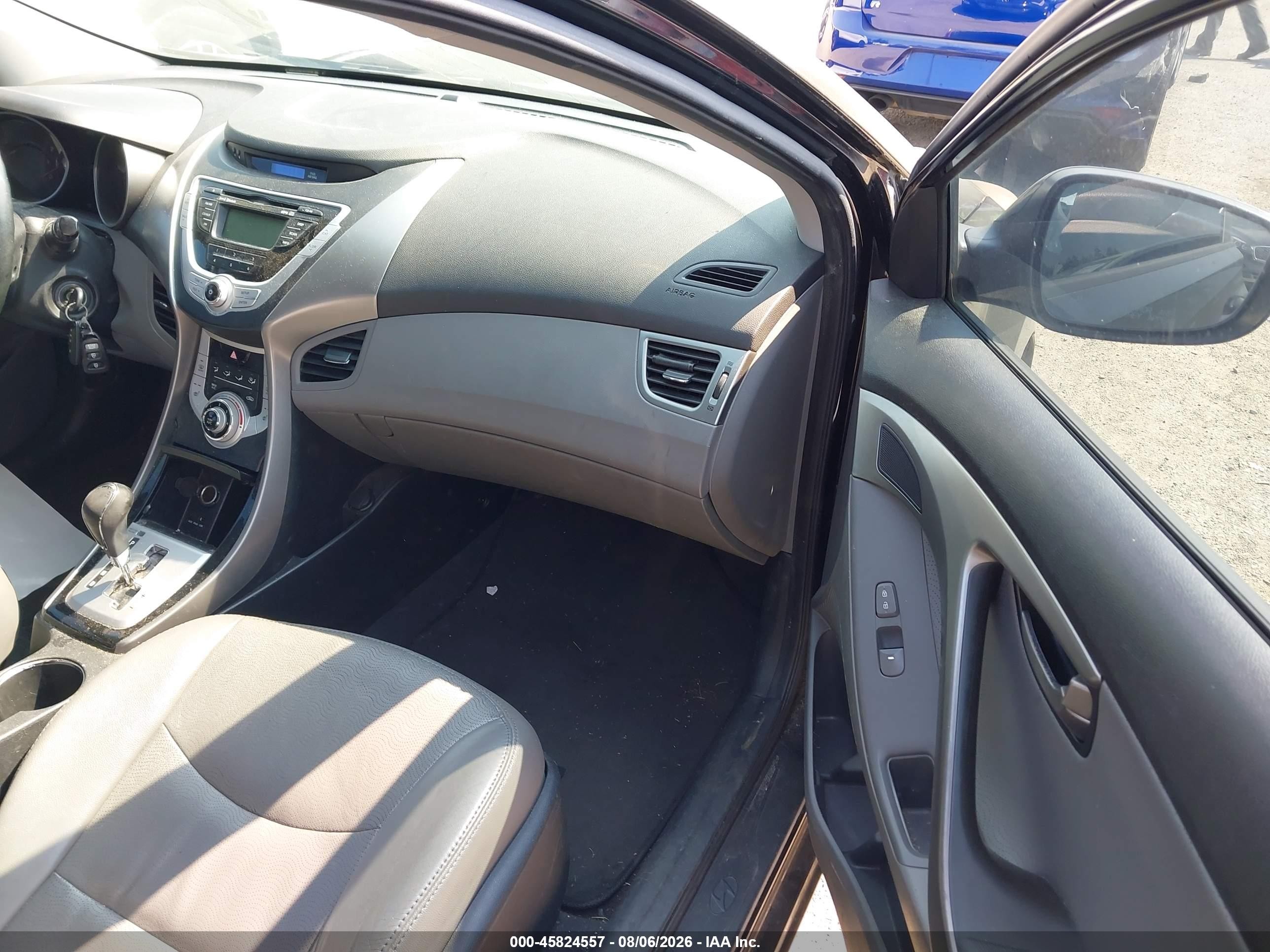 2011 Hyundai Elantra Limited Black vin: 5NPDH4AEXBH021908