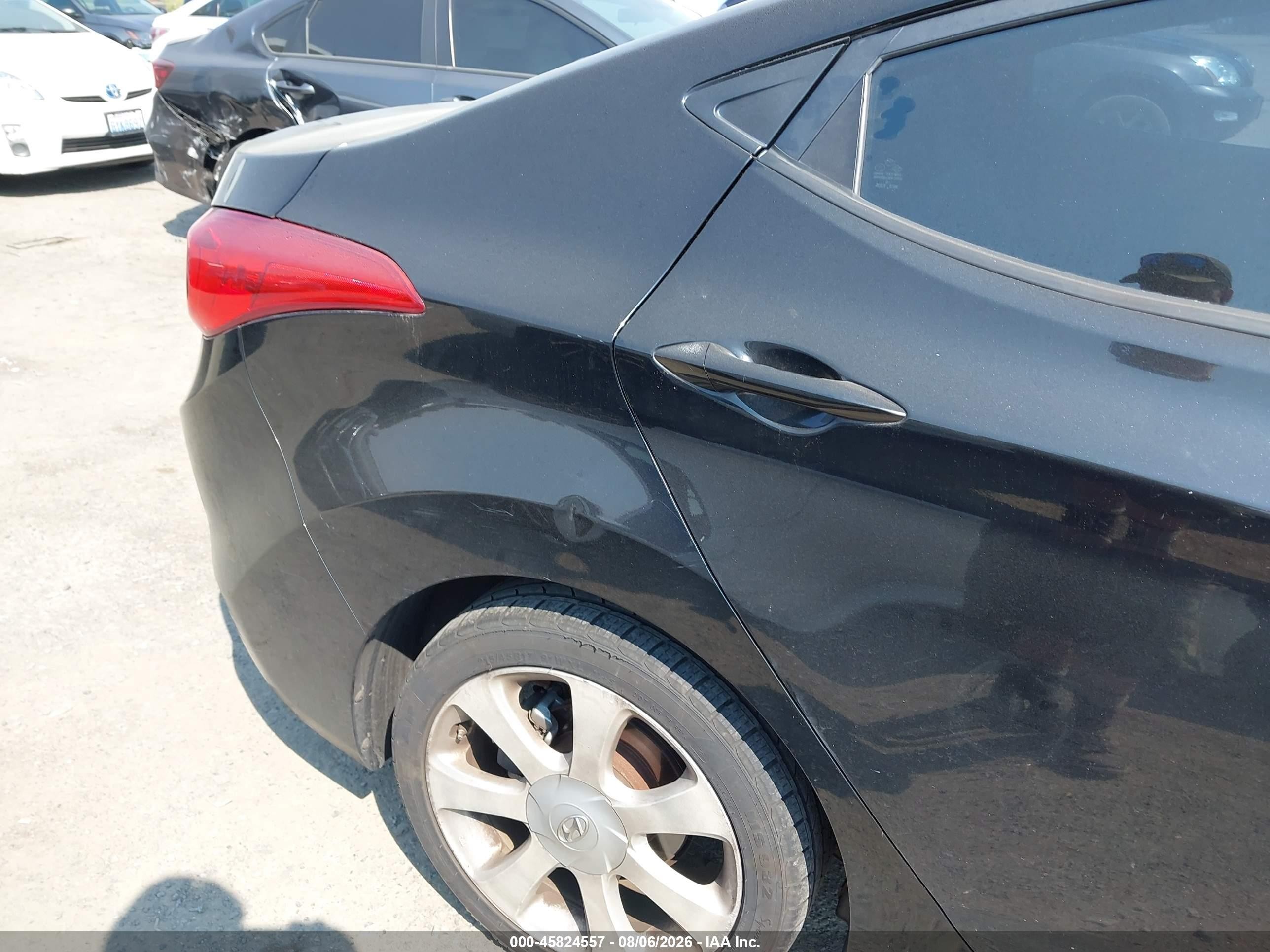 2011 Hyundai Elantra Limited Black vin: 5NPDH4AEXBH021908