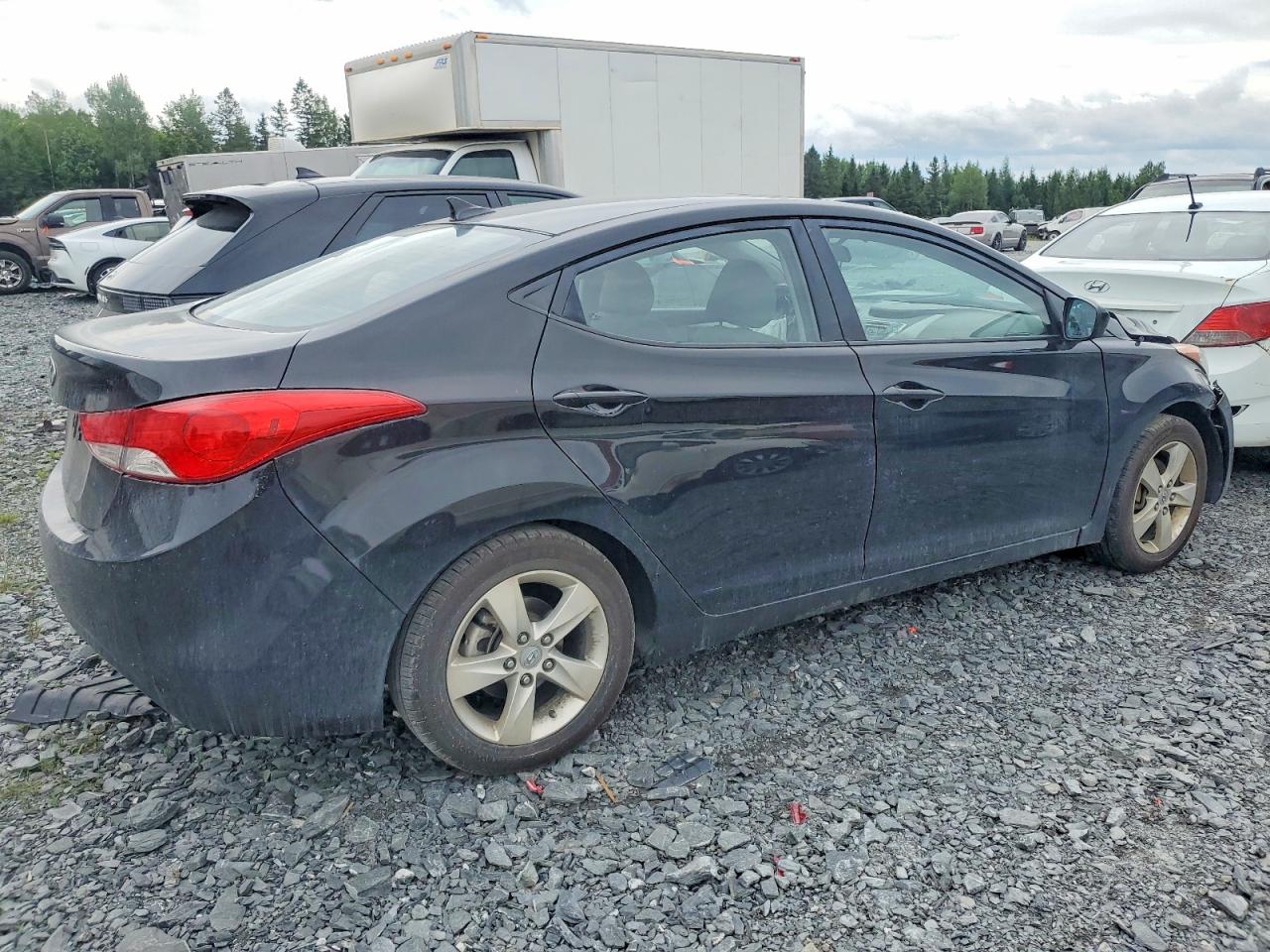2011 Hyundai Elantra Gls Черный vin: 5NPDH4AEXBH022301