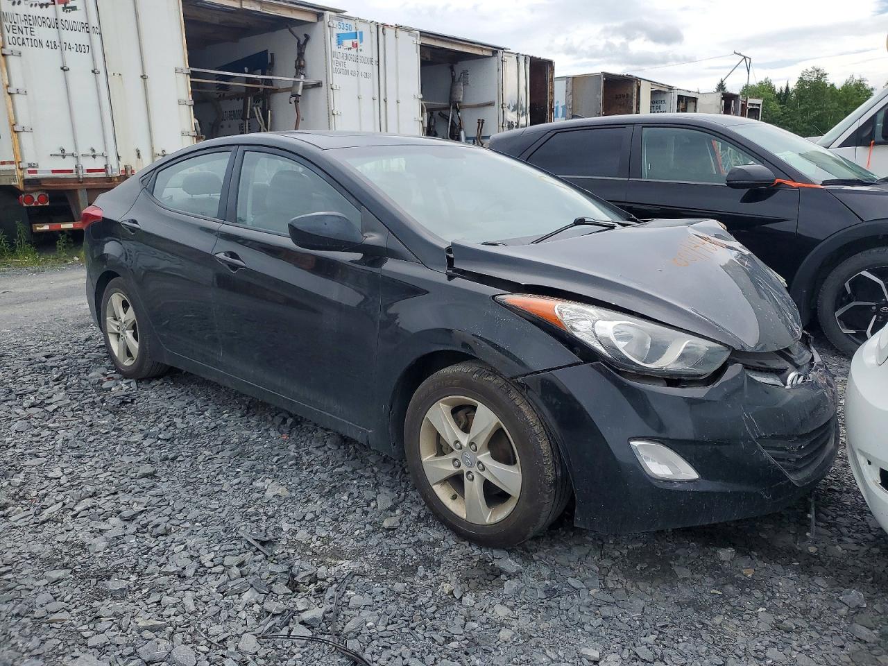2011 Hyundai Elantra Gls Черный vin: 5NPDH4AEXBH022301