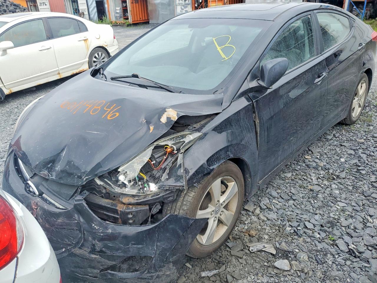 2011 Hyundai Elantra Gls Черный vin: 5NPDH4AEXBH022301