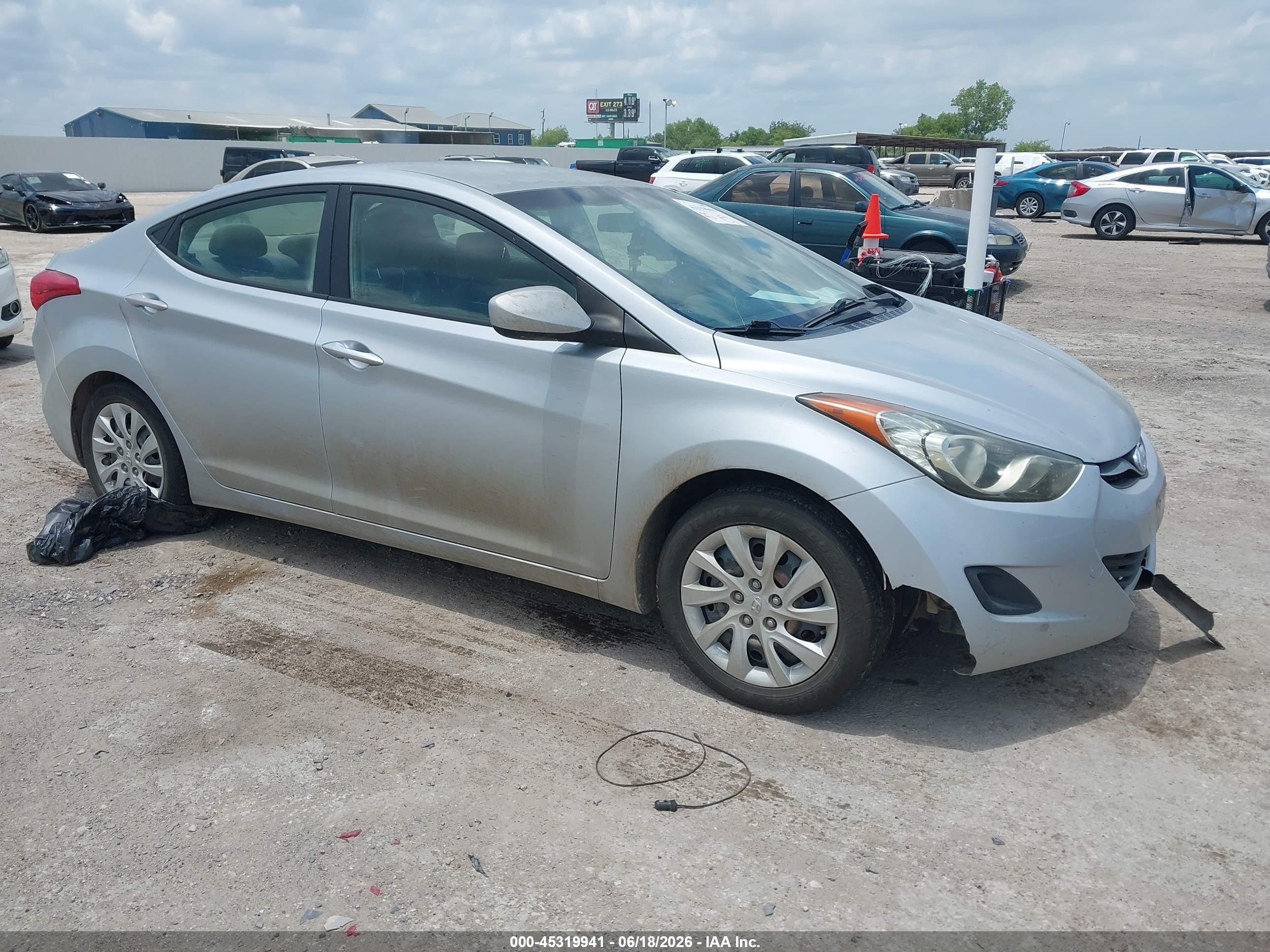 2011 Hyundai Elantra Gls Silver vin: 5NPDH4AEXBH023187