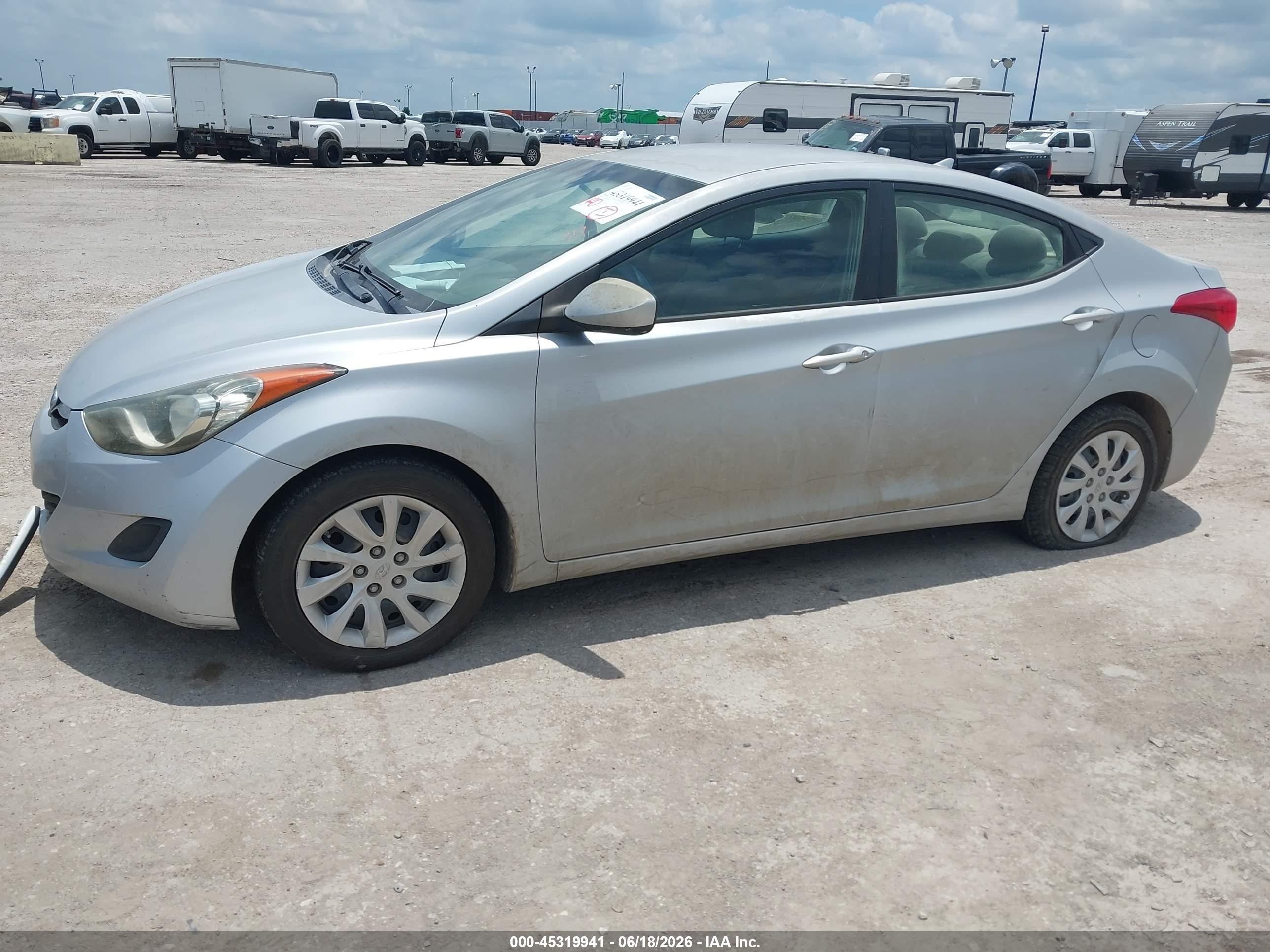 2011 Hyundai Elantra Gls Silver vin: 5NPDH4AEXBH023187