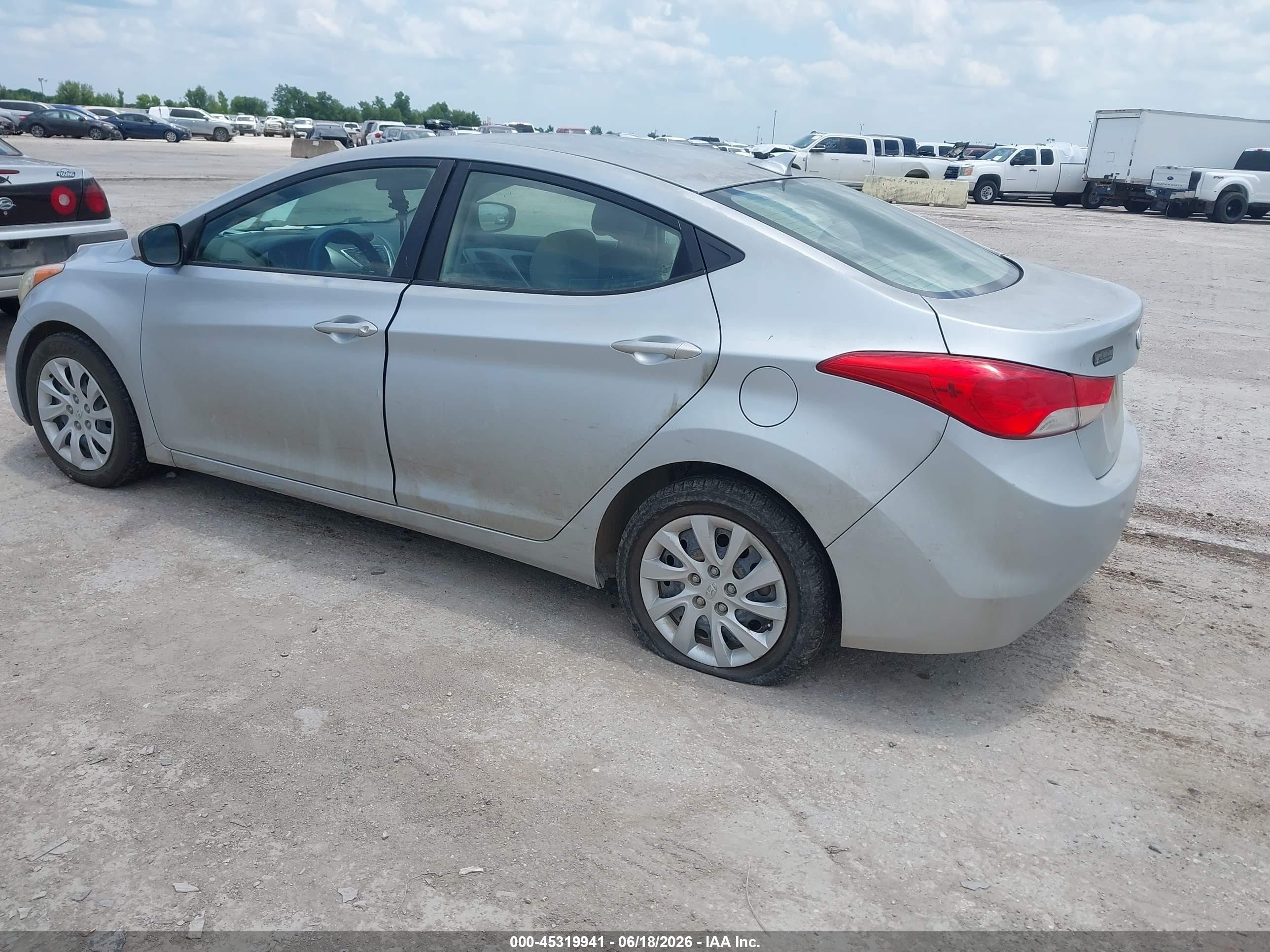 2011 Hyundai Elantra Gls Silver vin: 5NPDH4AEXBH023187