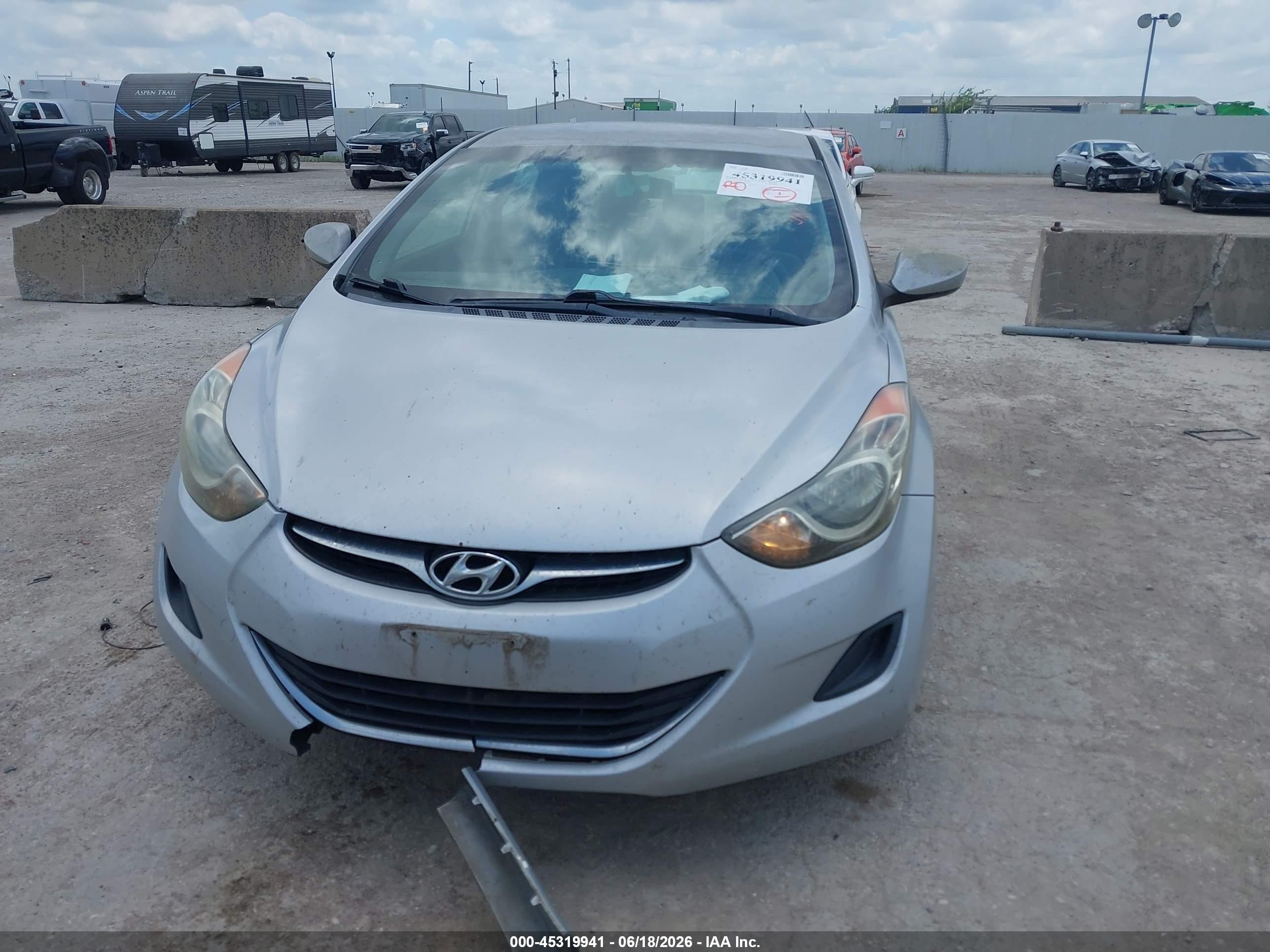 2011 Hyundai Elantra Gls Silver vin: 5NPDH4AEXBH023187